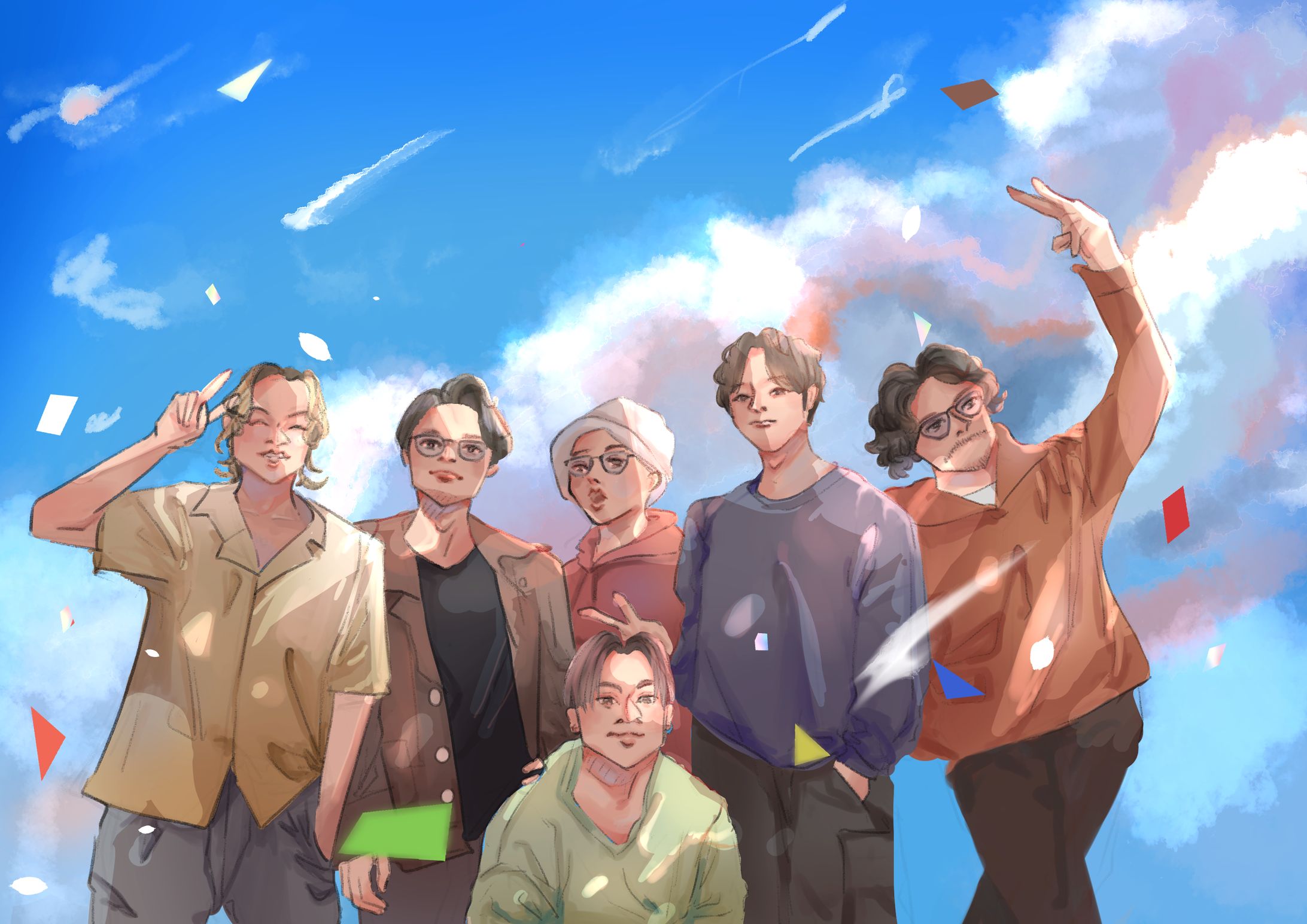 DA PUMP フラワースタンド寄贈イラスト-1