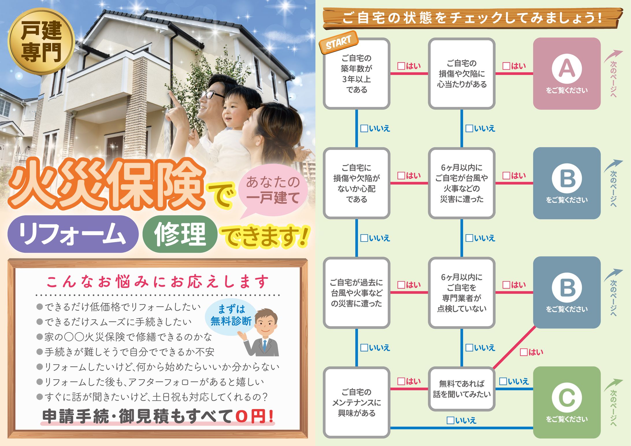 あなたの一戸建て、火災保険でリフォーム・修理できます！-1