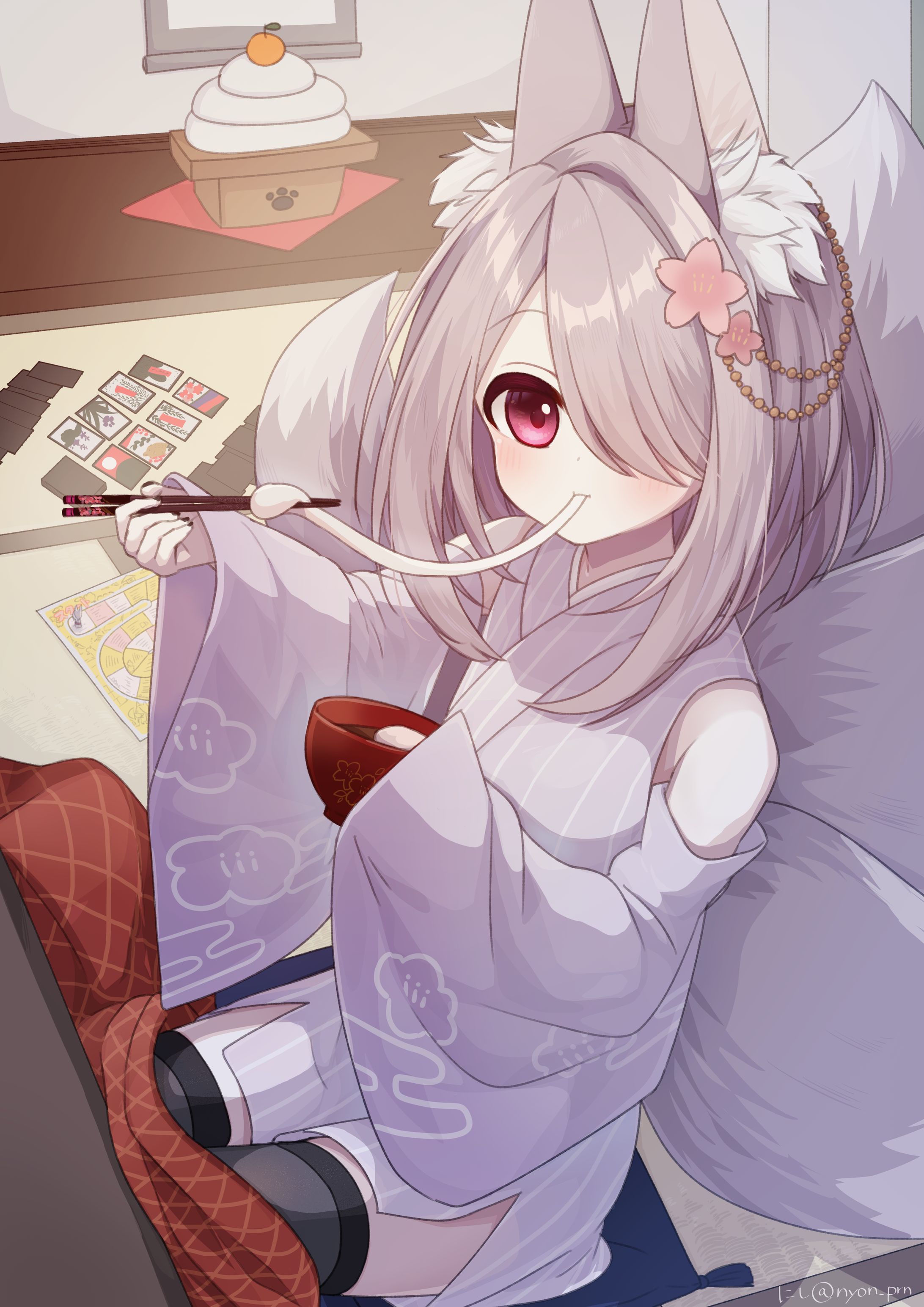 【ご依頼絵】御倉ミケ　お正月イラスト-1