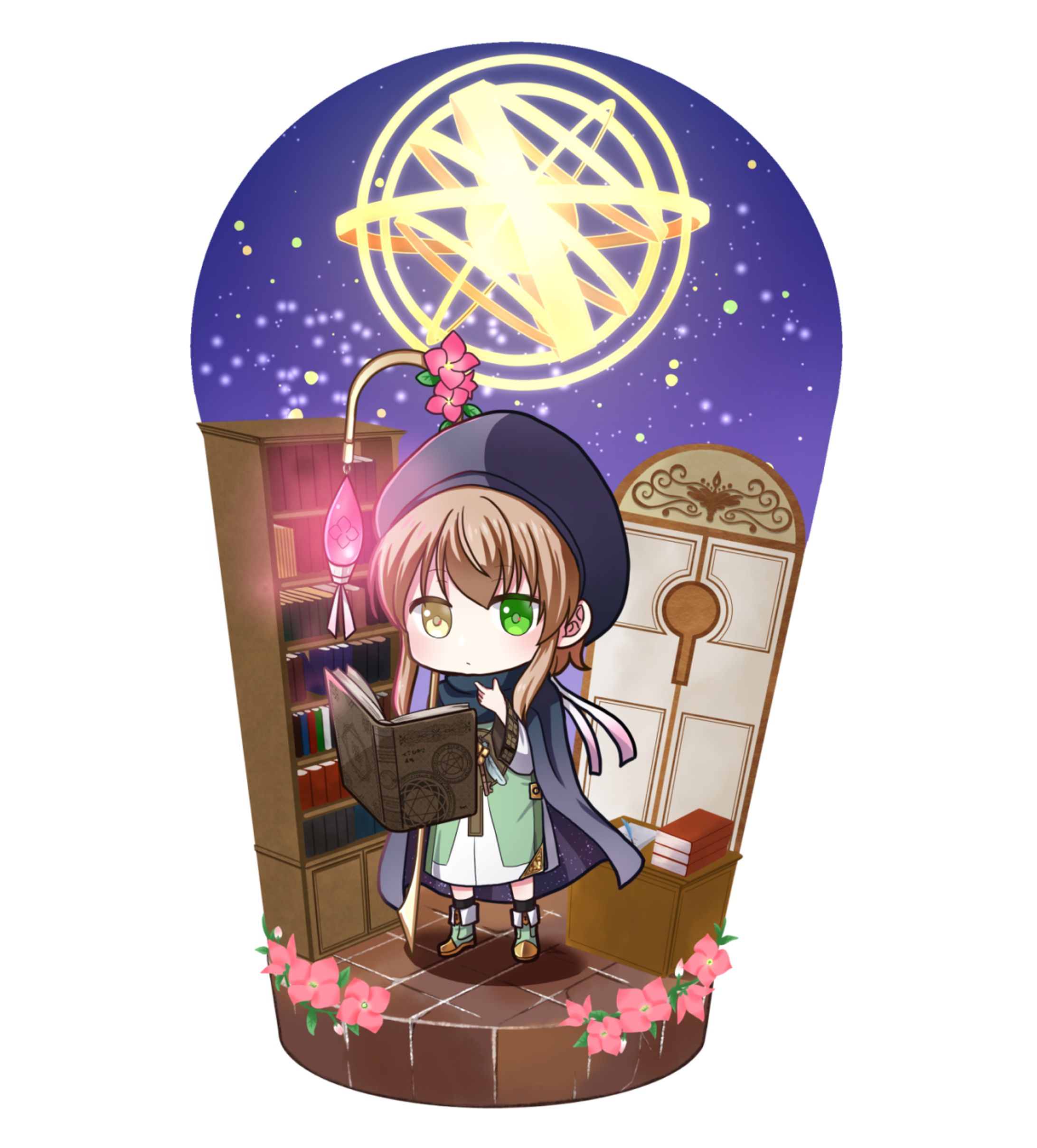ヴィネット風デフォルメイラスト-1