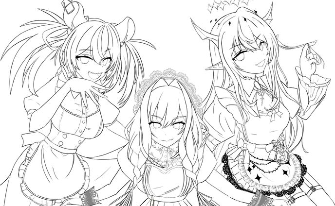 イラスト48(ファンアート：ホロライブEN・Promise)