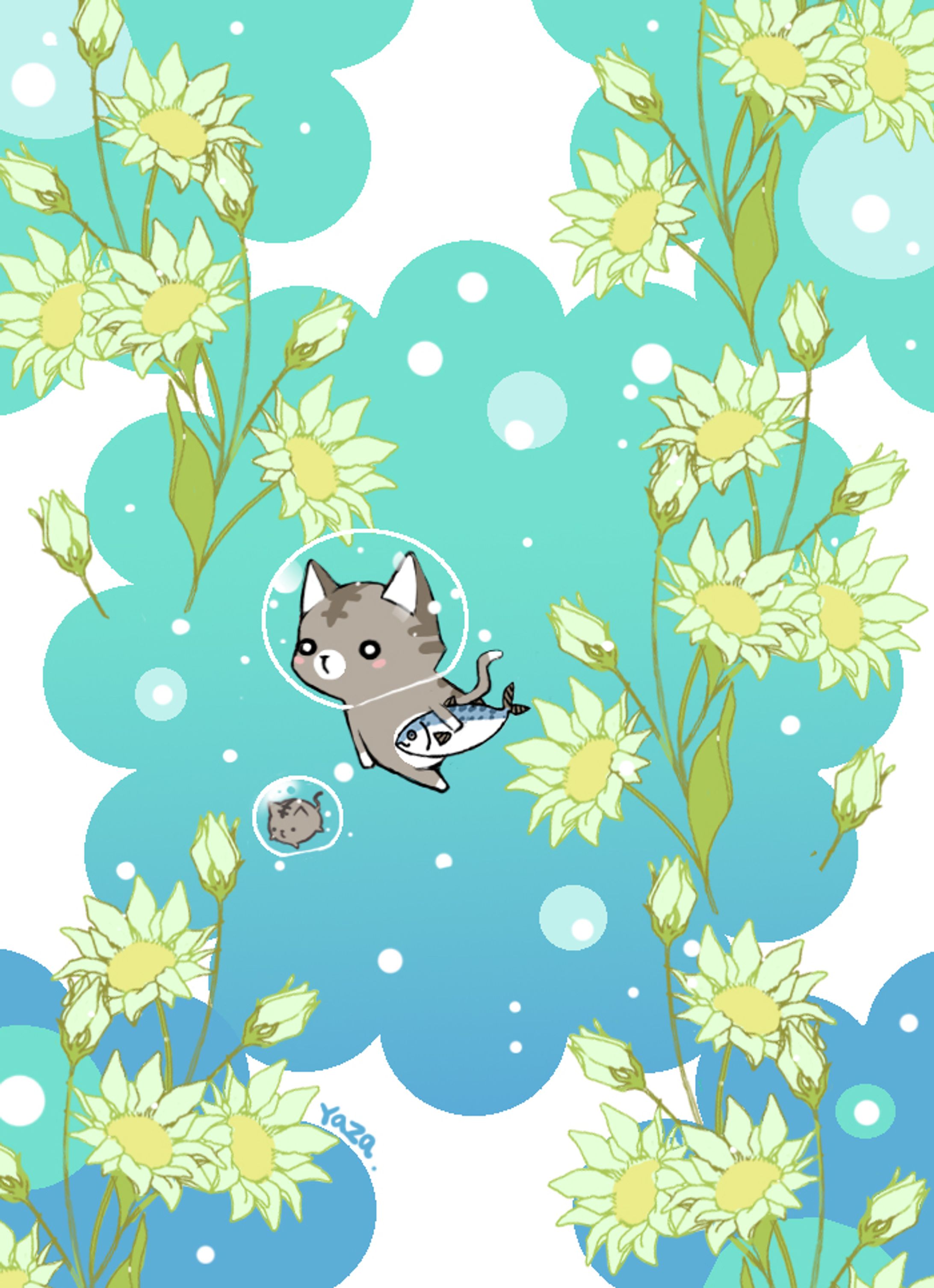 鯖ねこの遊泳-1