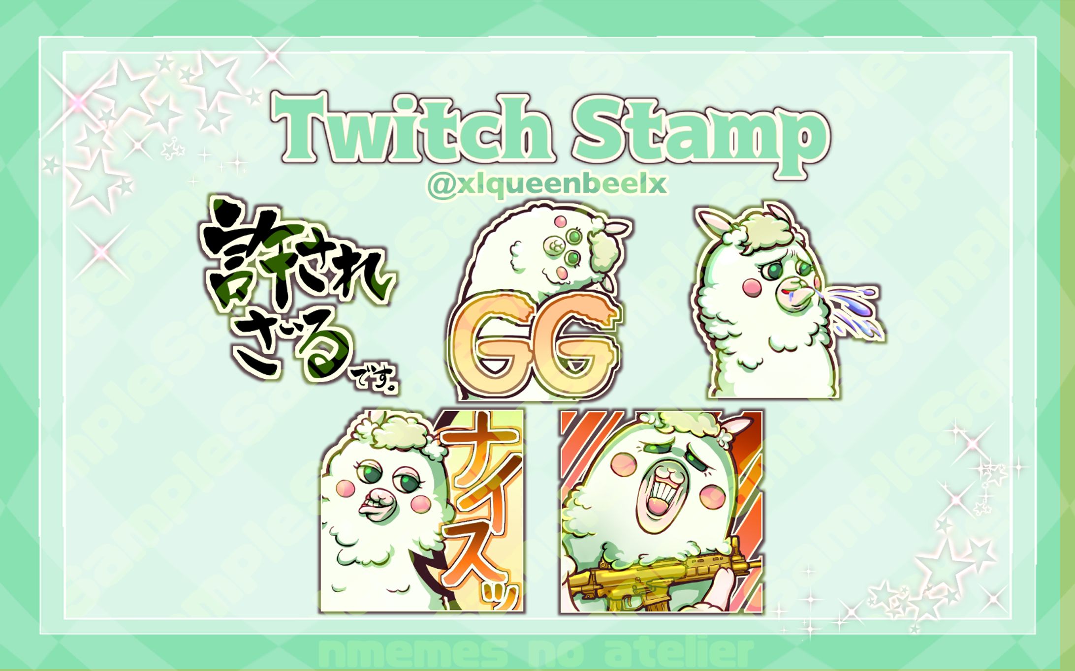 スタンプ静止画 xIqueenbeelx様-1