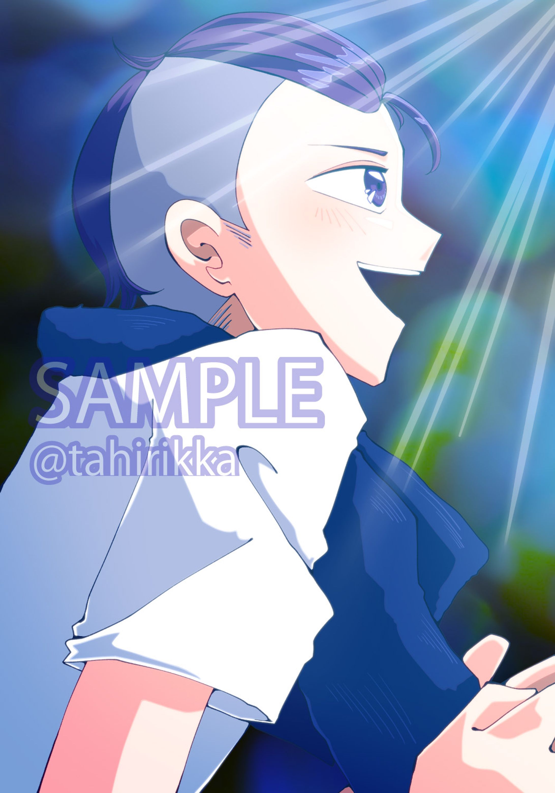 VTuber藍刃鋭一さんご依頼イラスト-1