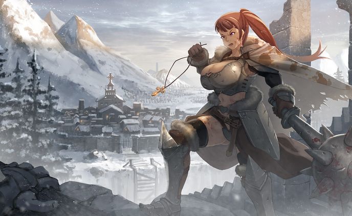 女性戦士キャラ４