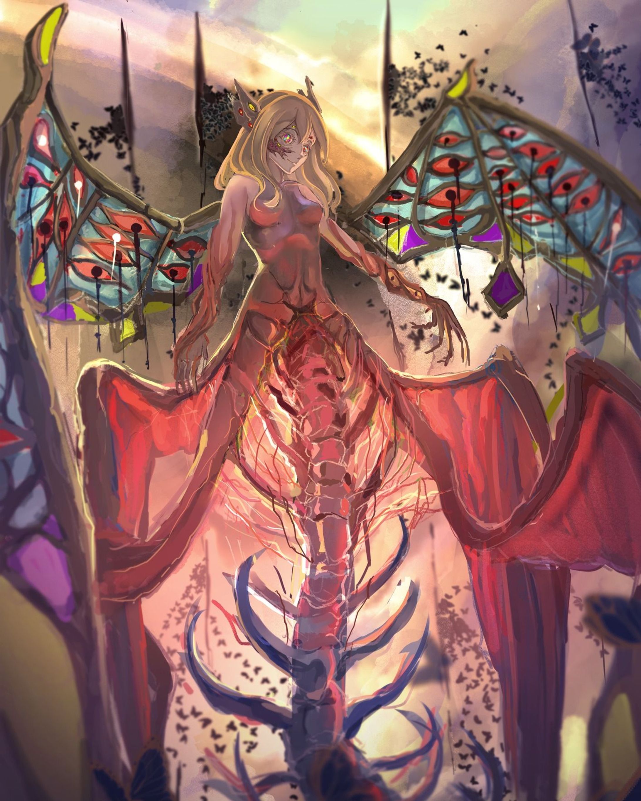 The Goddess of Blood.

#art #illustration #oc #conceptart #characterart-1