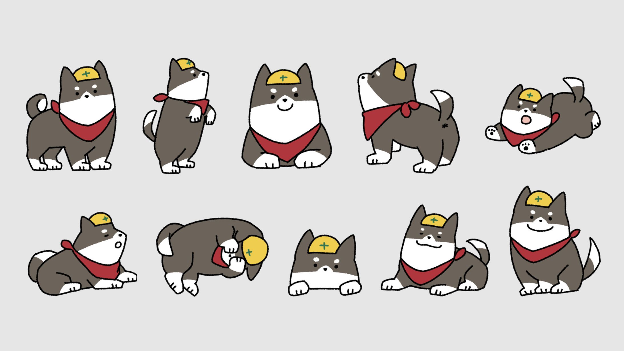 柴犬キャラデザイン-1