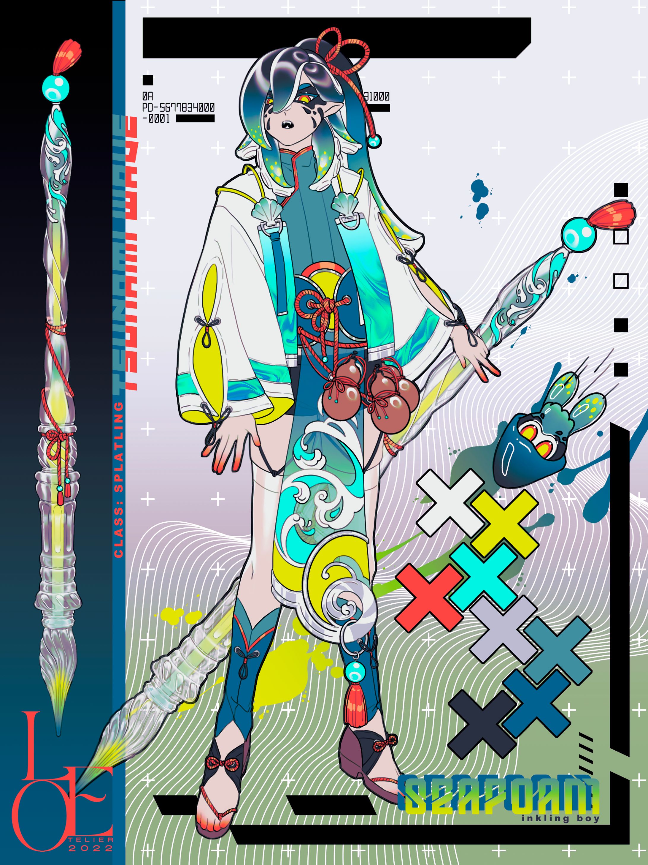 splatoon OC design seafoam-1