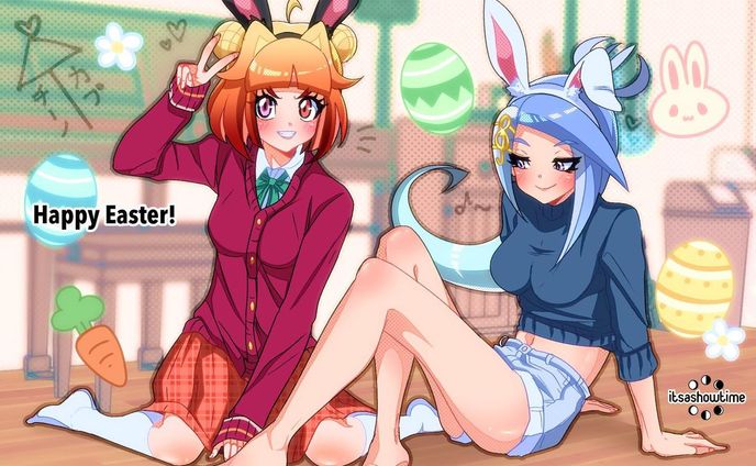 Happy Easter!
-
#shypeoplesdrawingclub #myart #artistsofinstagram #digitalart #animeart #characterdesign #oc #ocart #easter #happyeaster #8sen #mugensen #cappukaramori #cinnoitou #cappucinno #bunnyears