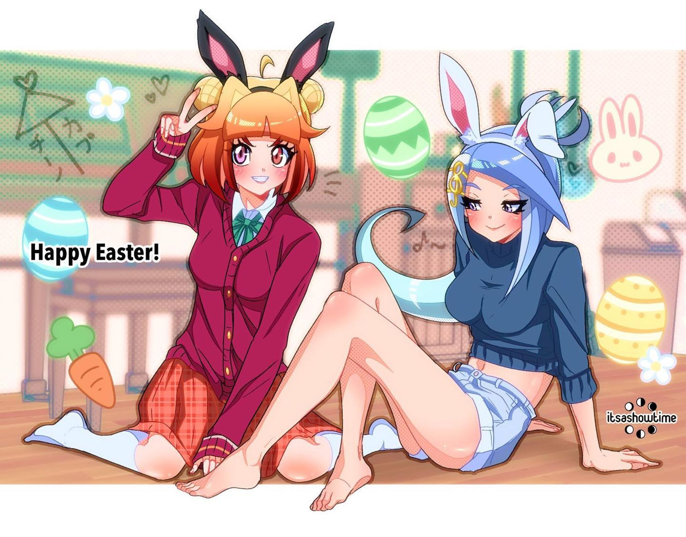 Happy Easter!
-
#shypeoplesdrawingclub #myart #artistsofinstagram #digitalart #animeart #characterdesign #oc #ocart #easter #happyeaster #8sen #mugensen #cappukaramori #cinnoitou #cappucinno #bunnyears-1