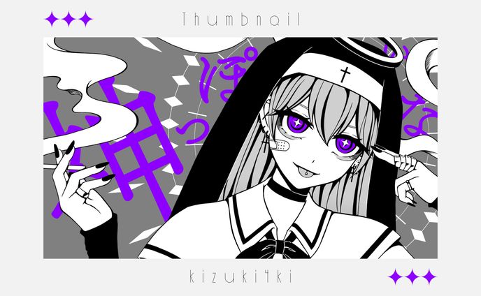 thumbnails、illustrator