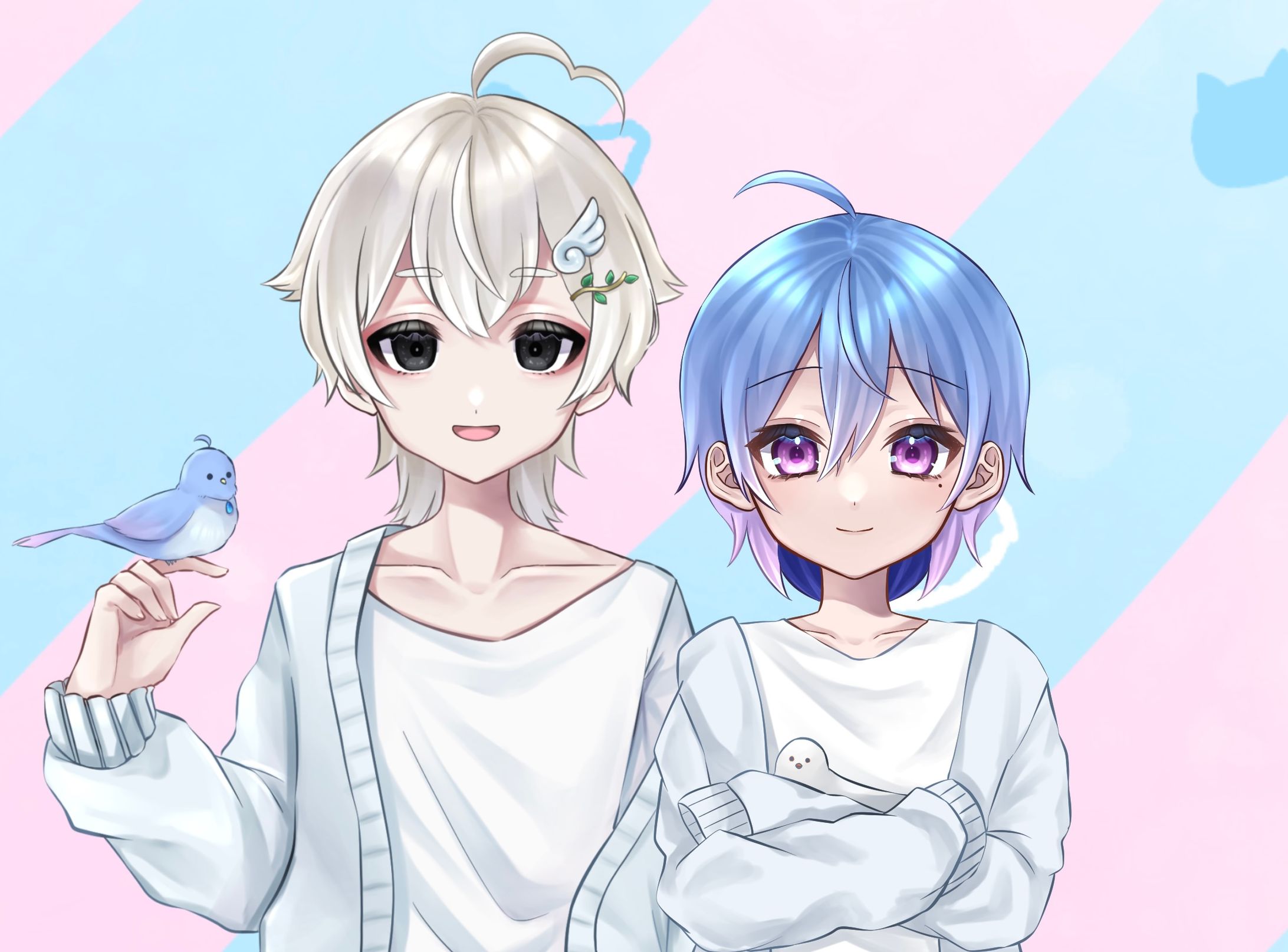 【オリジナル】鳥と少年【立ち絵】-1