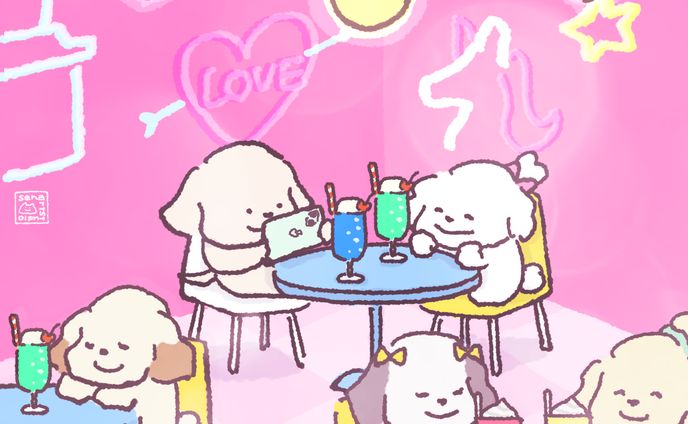 女の子向けのかわいいカフェも一緒に楽しんでくれる彼氏