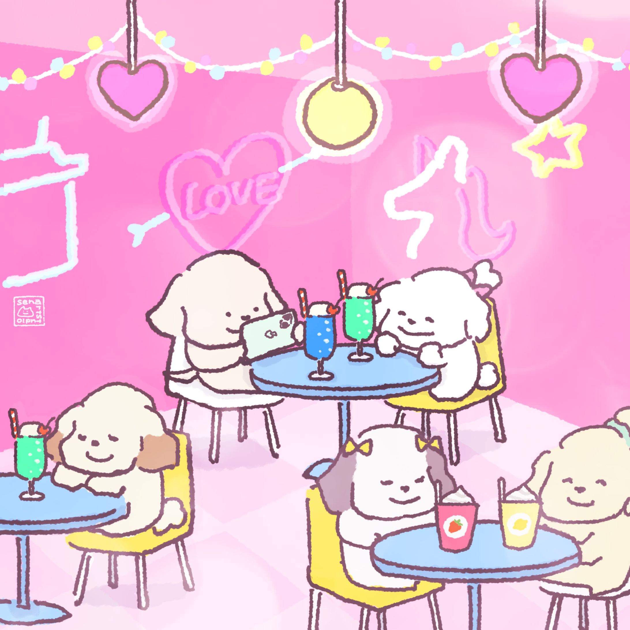 女の子向けのかわいいカフェも一緒に楽しんでくれる彼氏-1