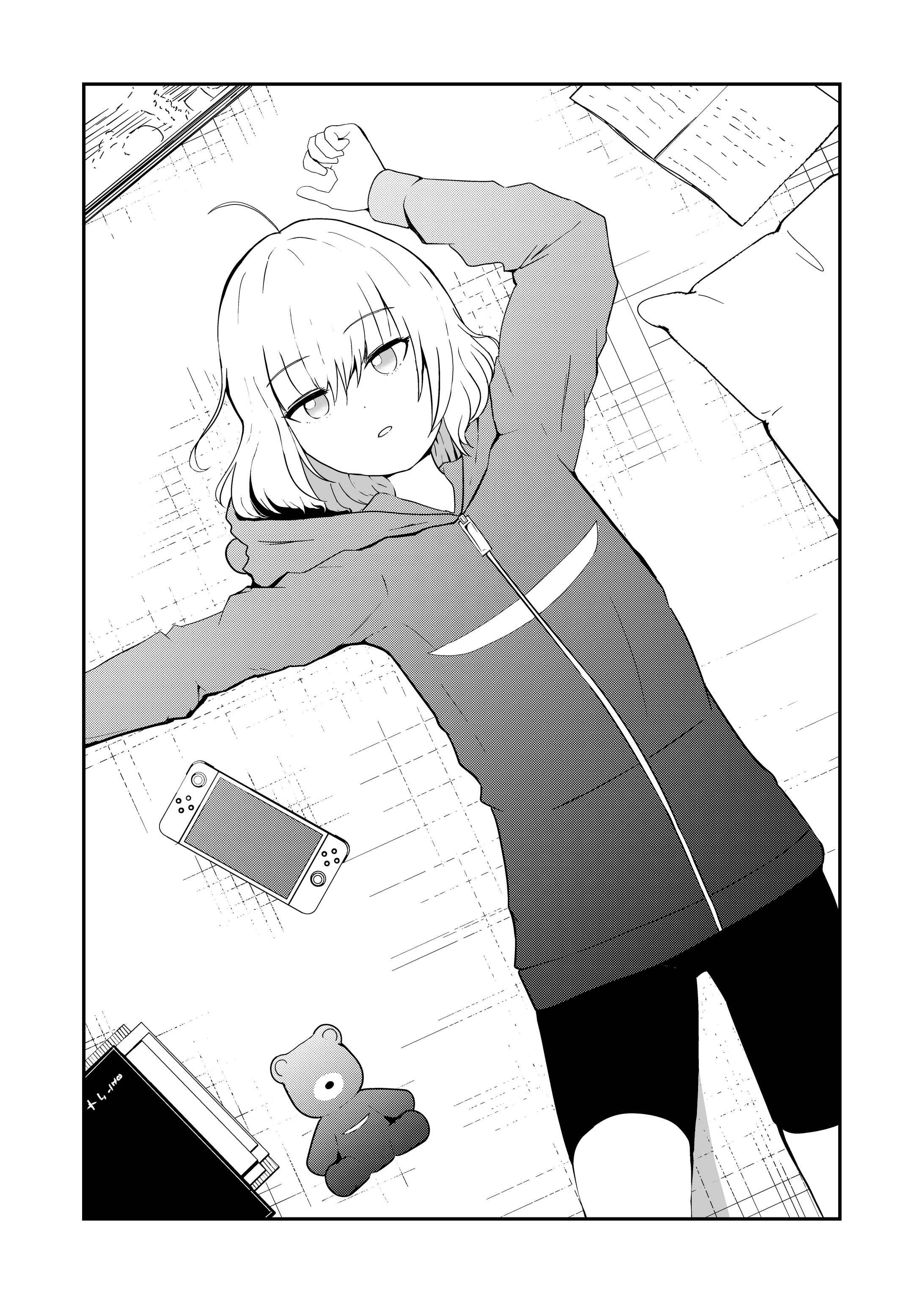 寝そべる女の子-1