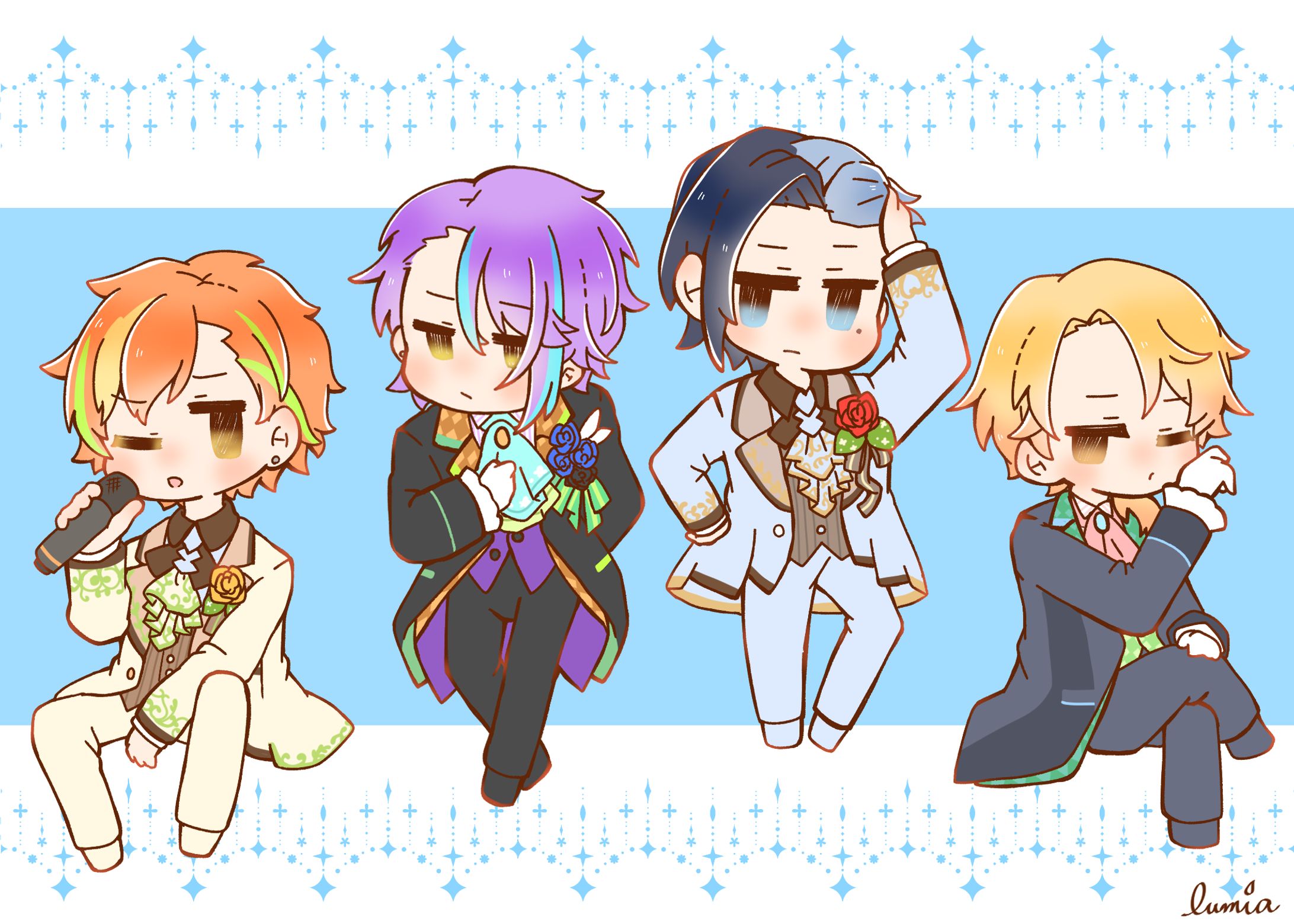 プロセカファンアート　男の子（2枚）-1