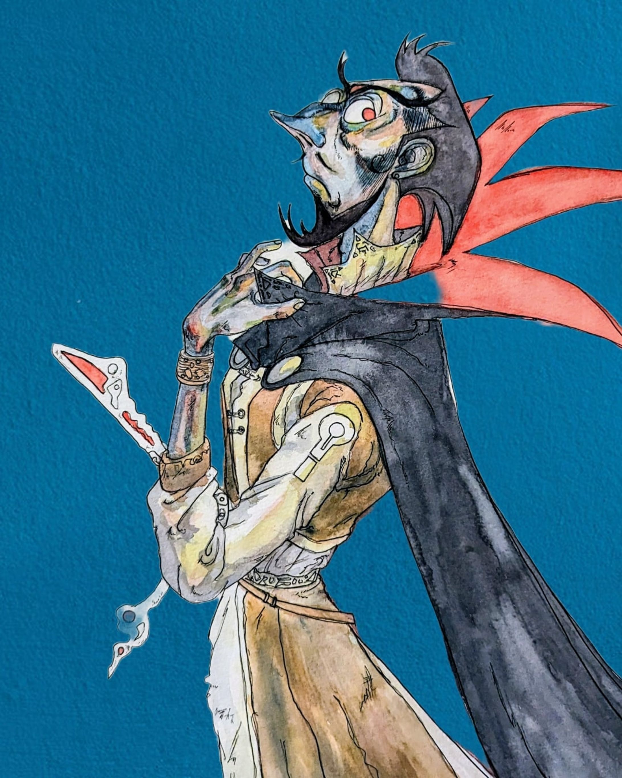 【手描きイラスト】妖精王-1