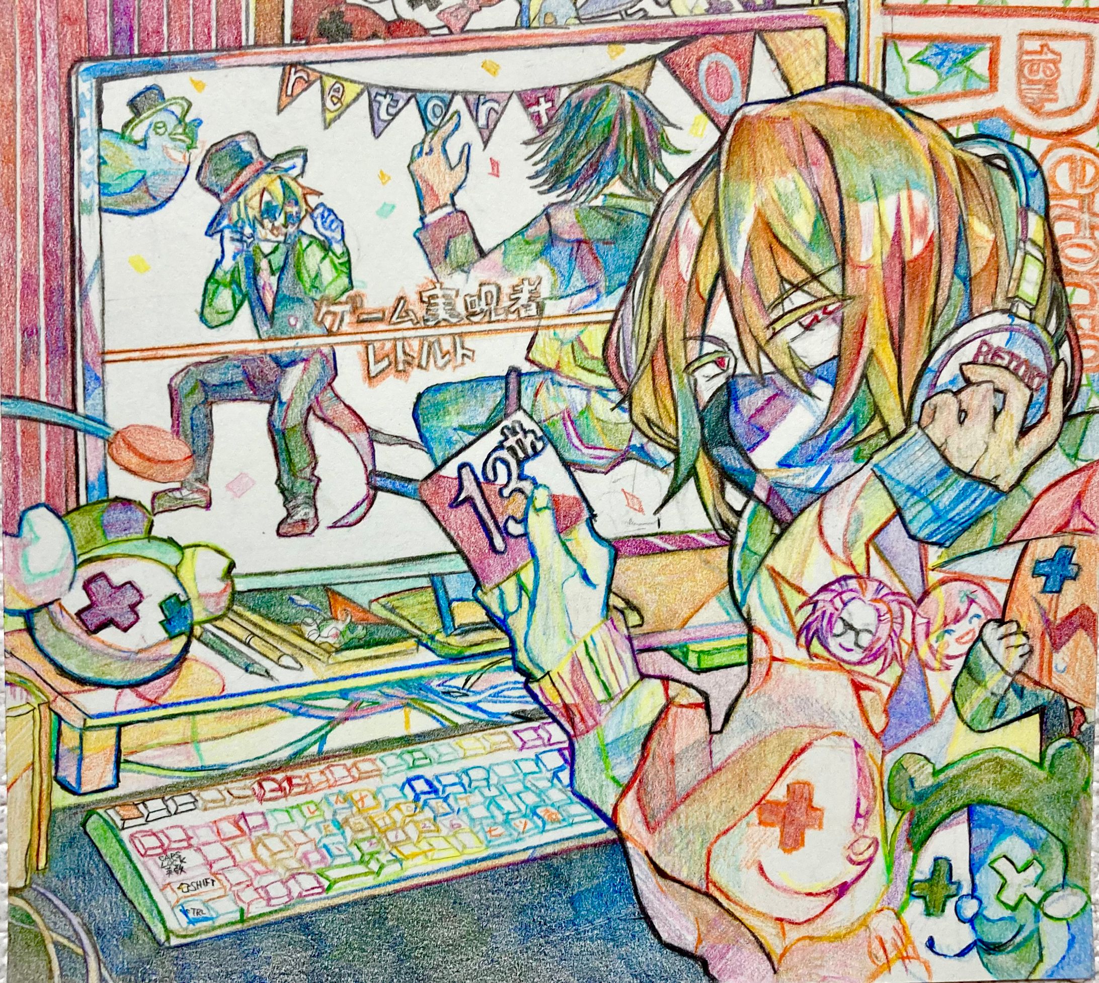 2021/12　ゲーム実況者　レトルト　活動13周年　ファンアート-1
