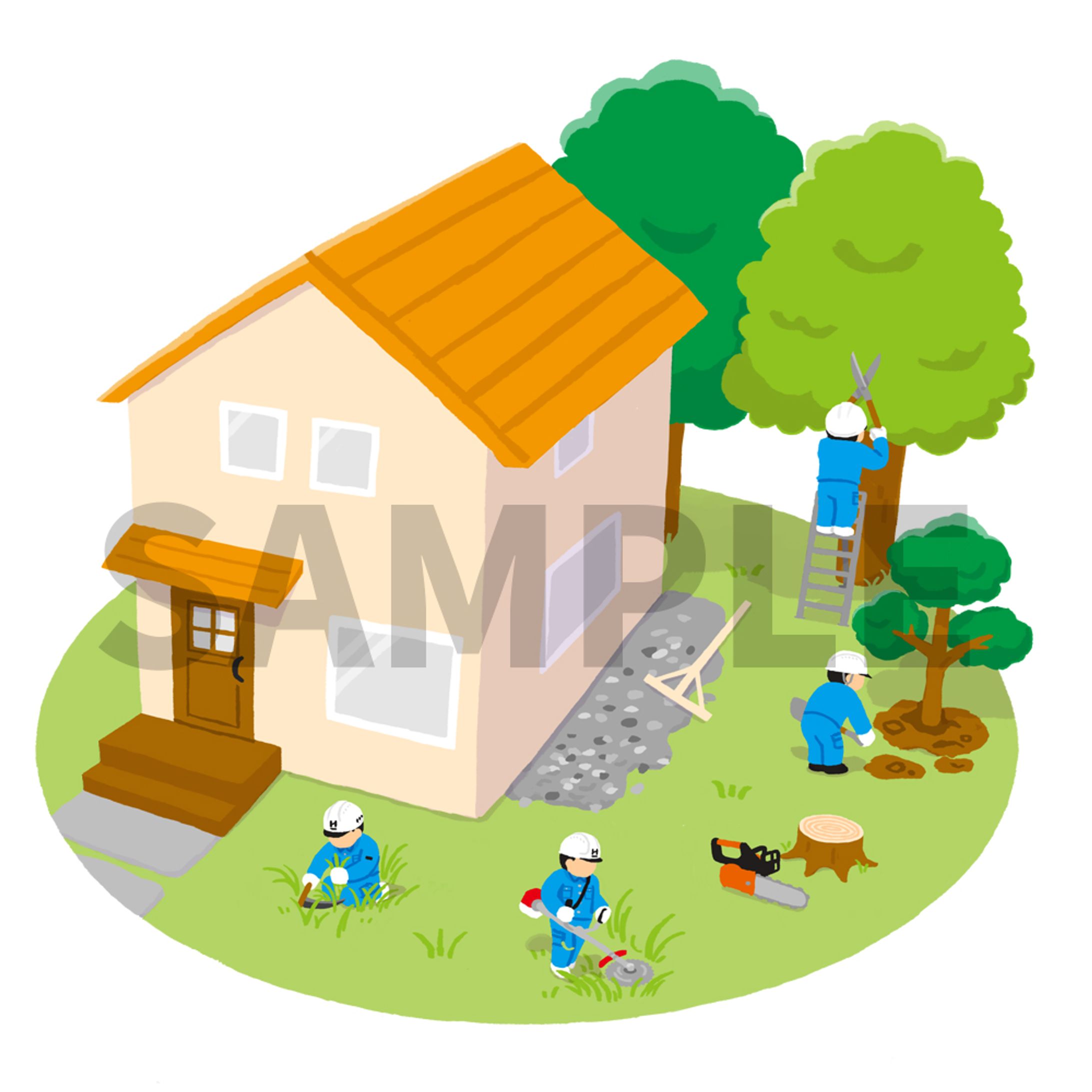 造園会社ホームページ用イラスト-1
