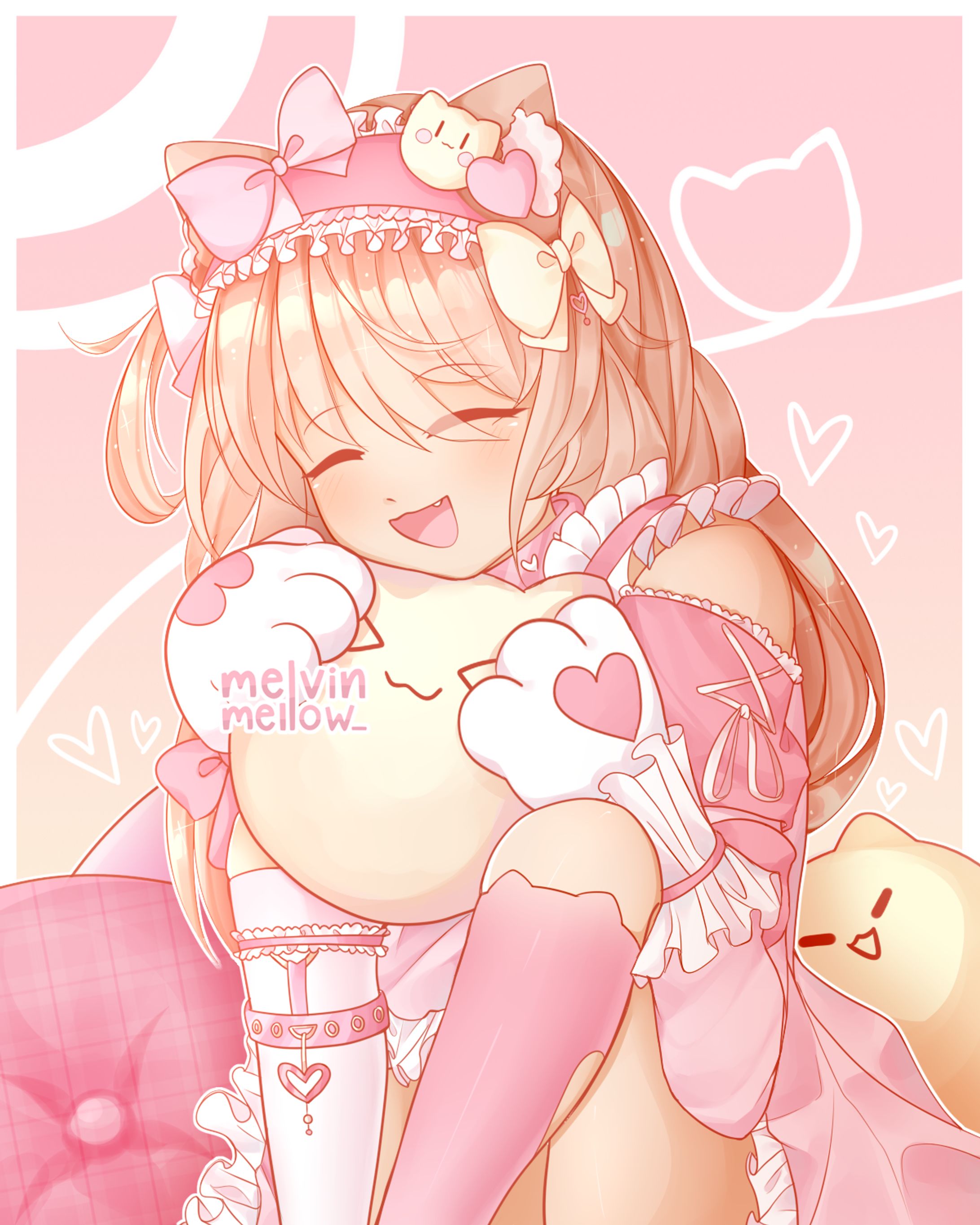 Kawaii Catgirl with Cushions !-1