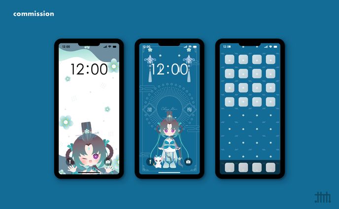 【skeb】Vtuberチンメイ様 スマホ壁紙