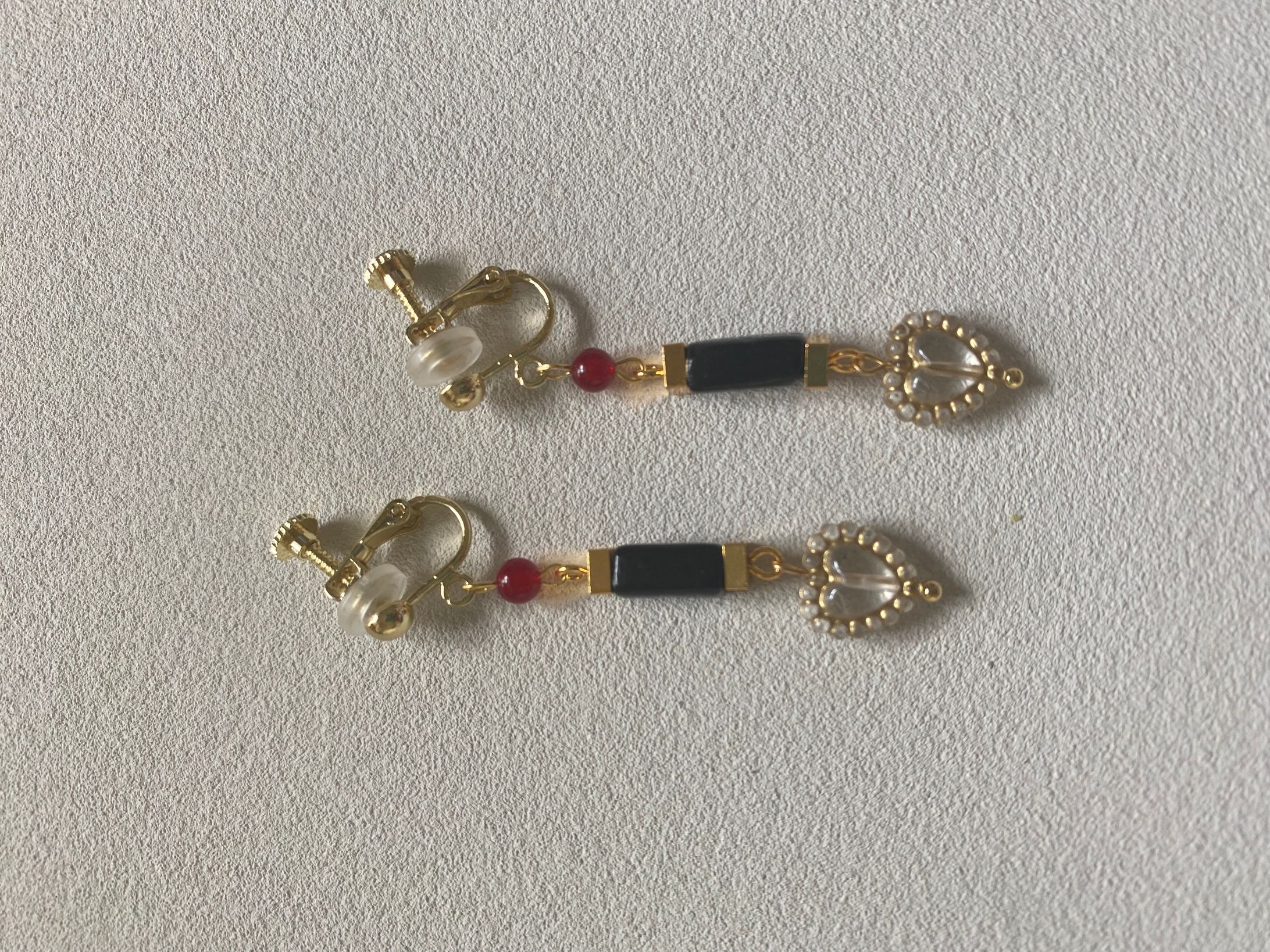 ドイツプラハート　イヤリングピアス-1
