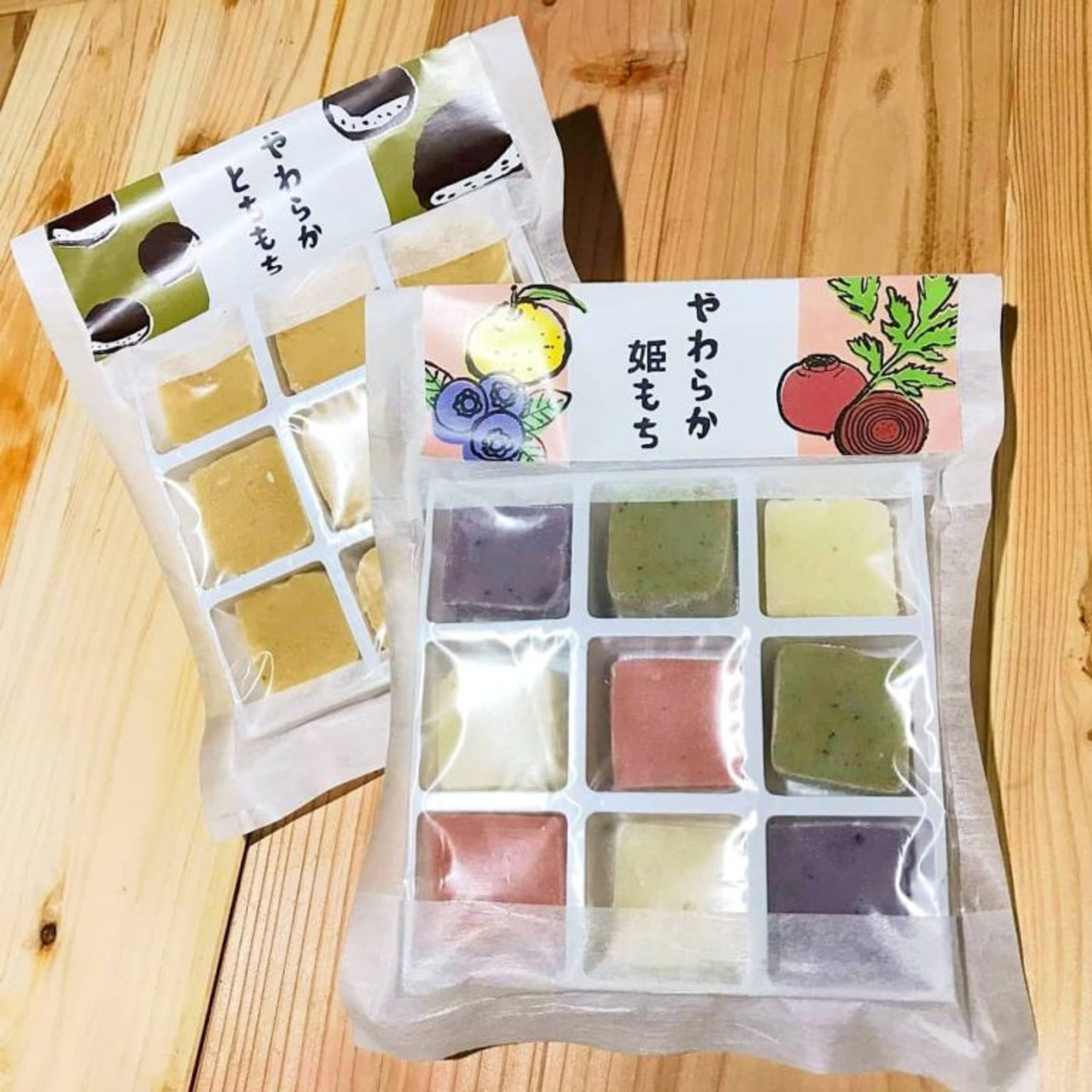 パッケージデザイン「やわらかとちもち」「やわらか姫もち-1