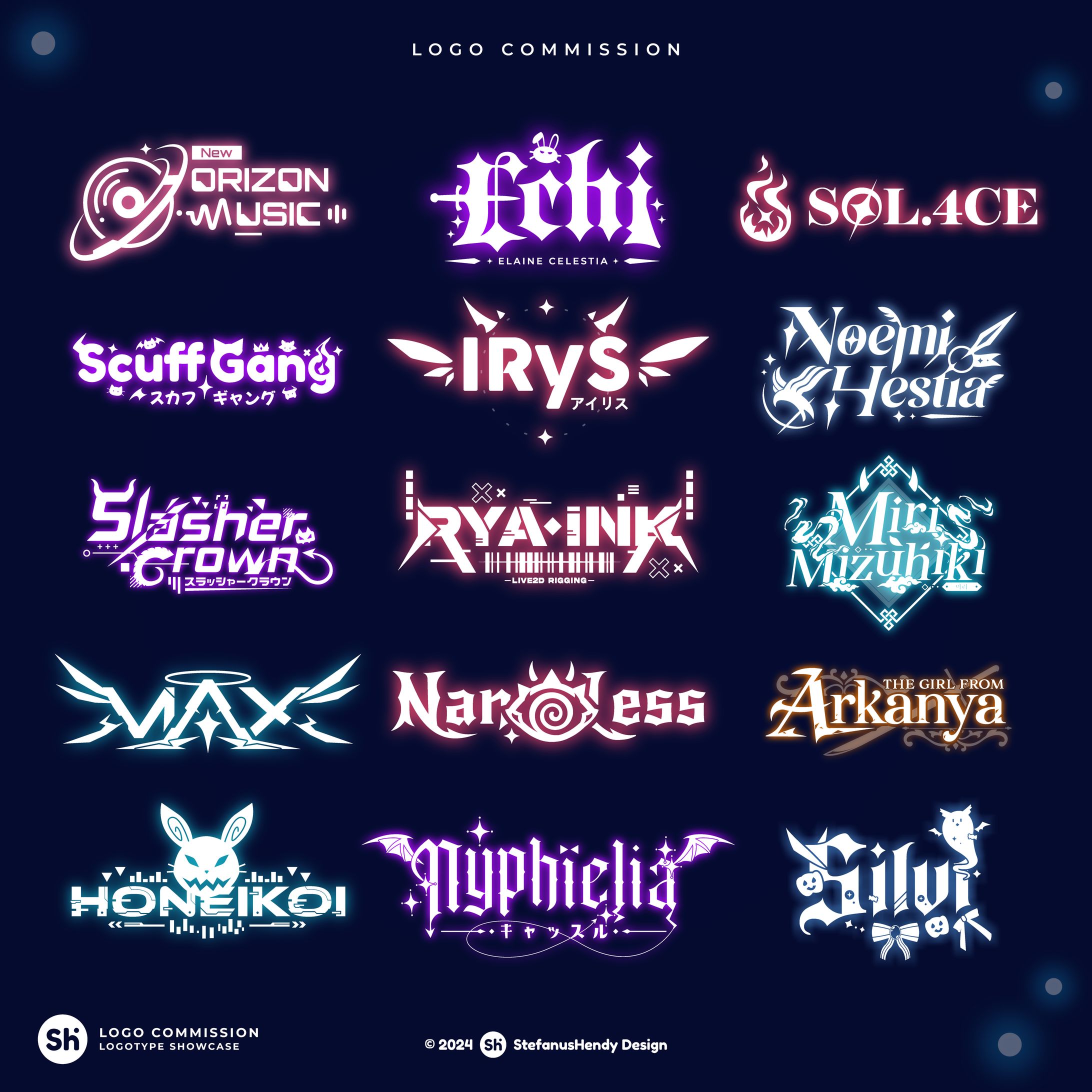 Glow Logotype VTuber-1