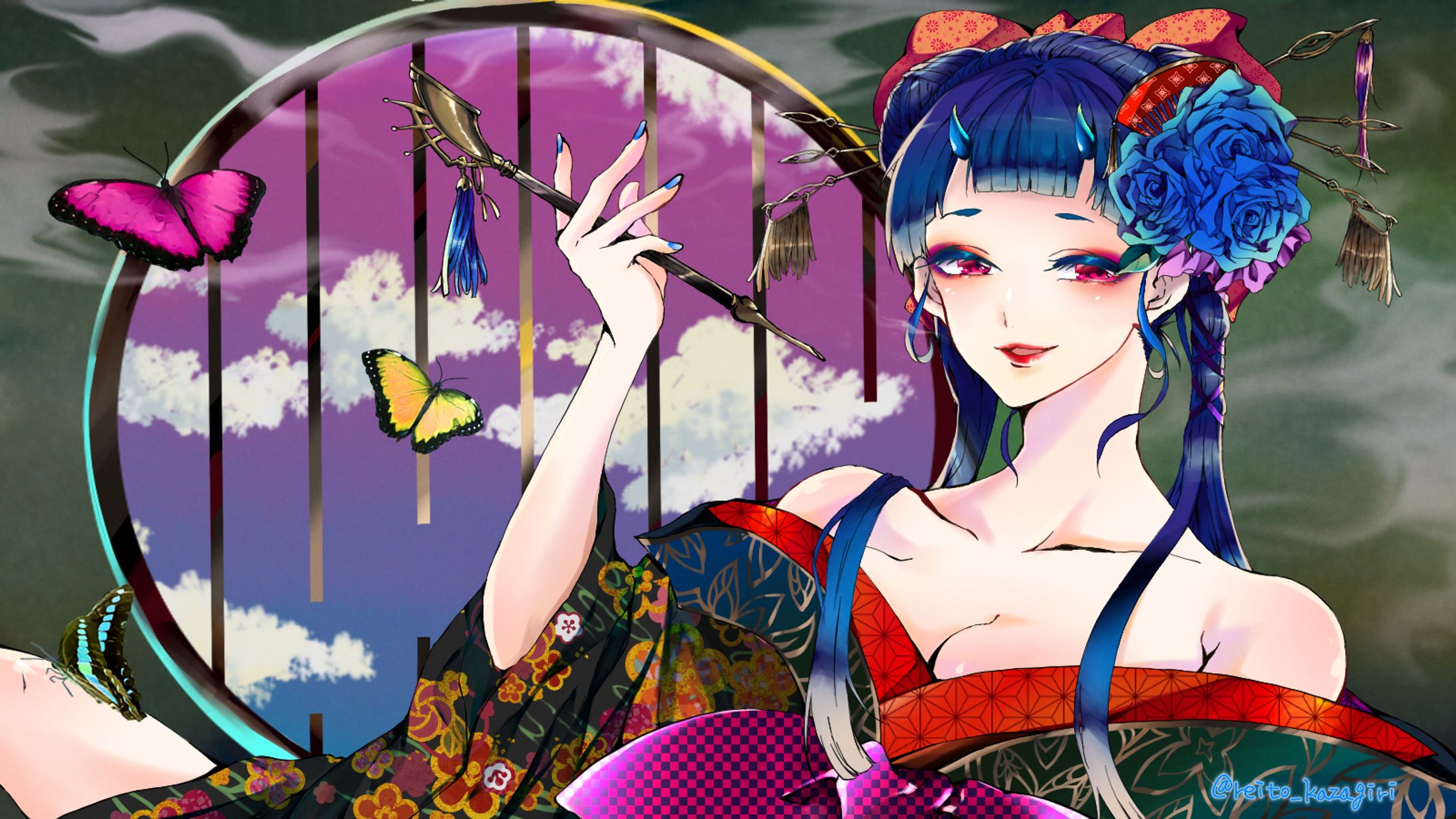 花魁【1枚絵、歌ってみた】-1