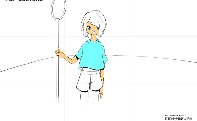 イラスト作品、ポップカルチャー学科