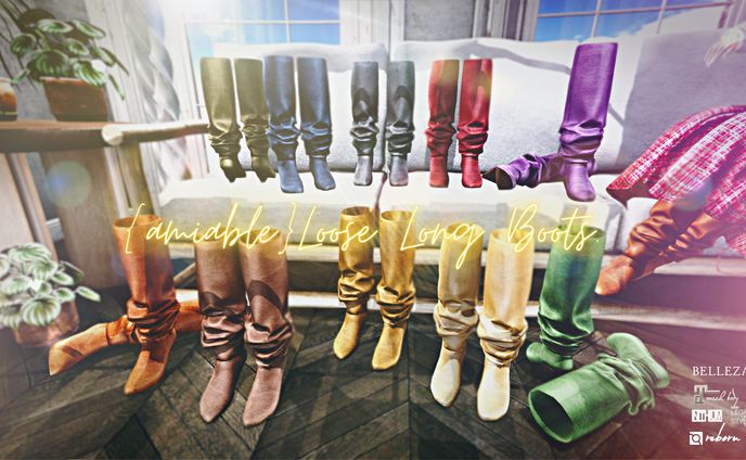 {amiable}Loose Long Boots@TeensTown.