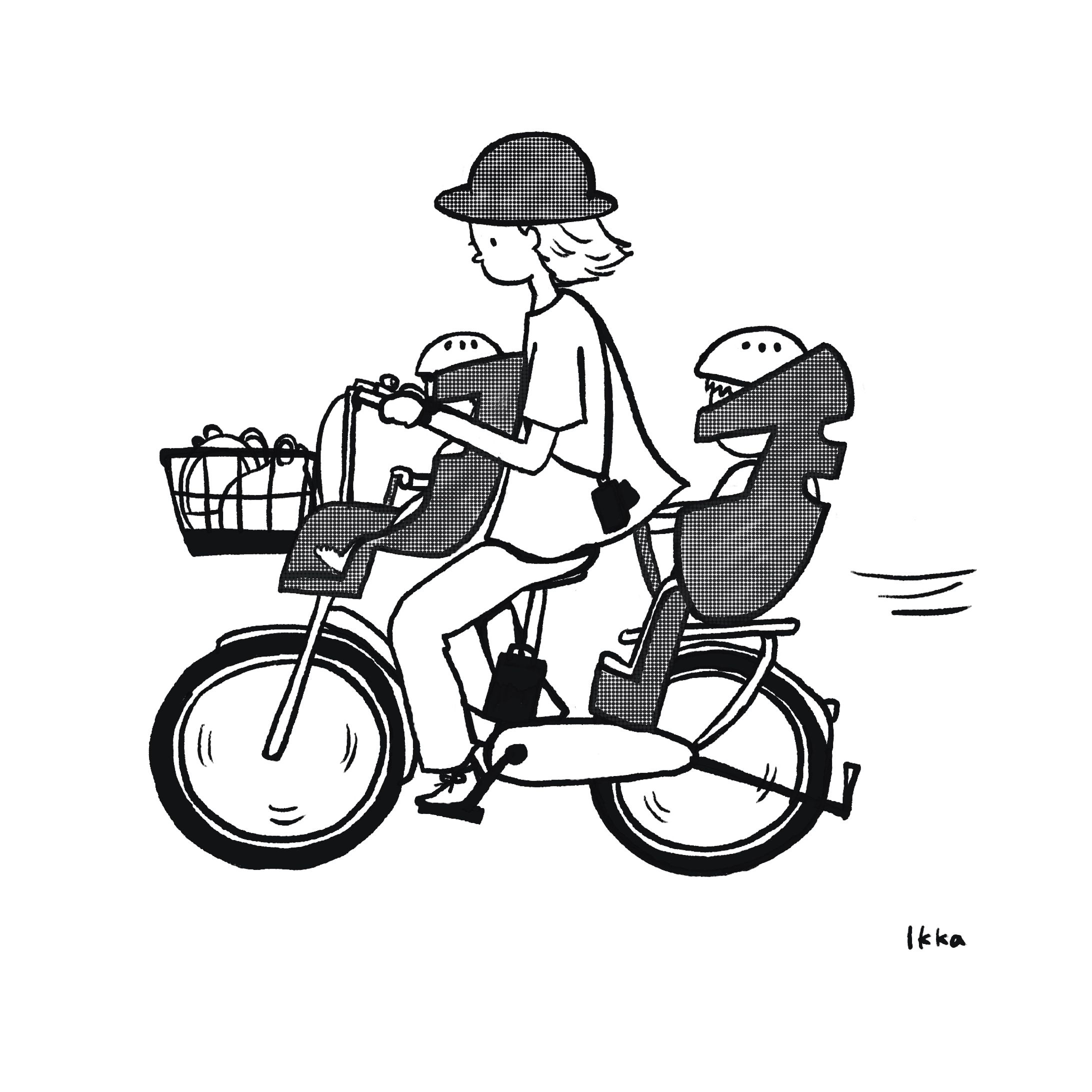 3人乗り電動アシスト自転車-1