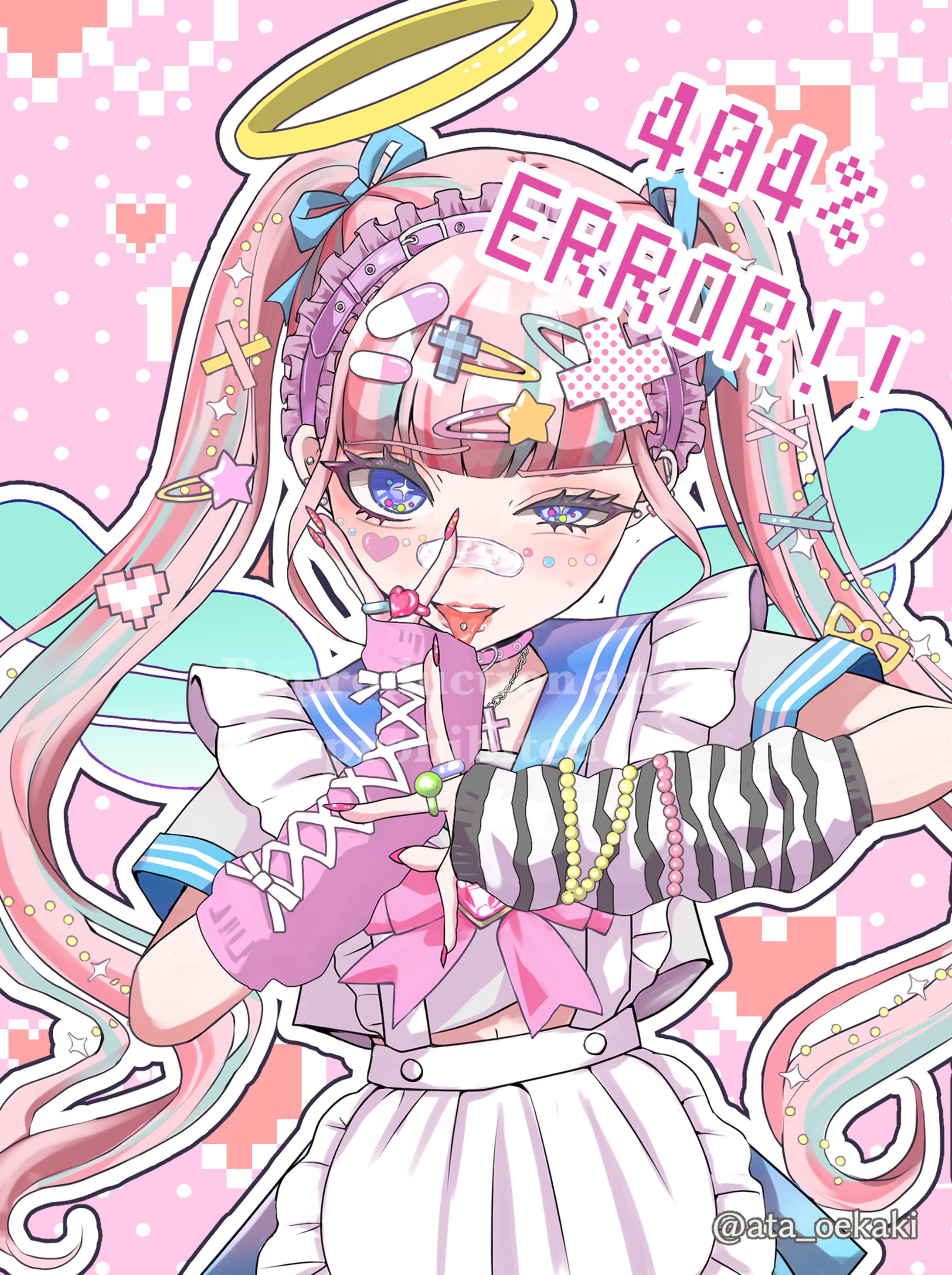 一枚絵イラスト(女の子)-1