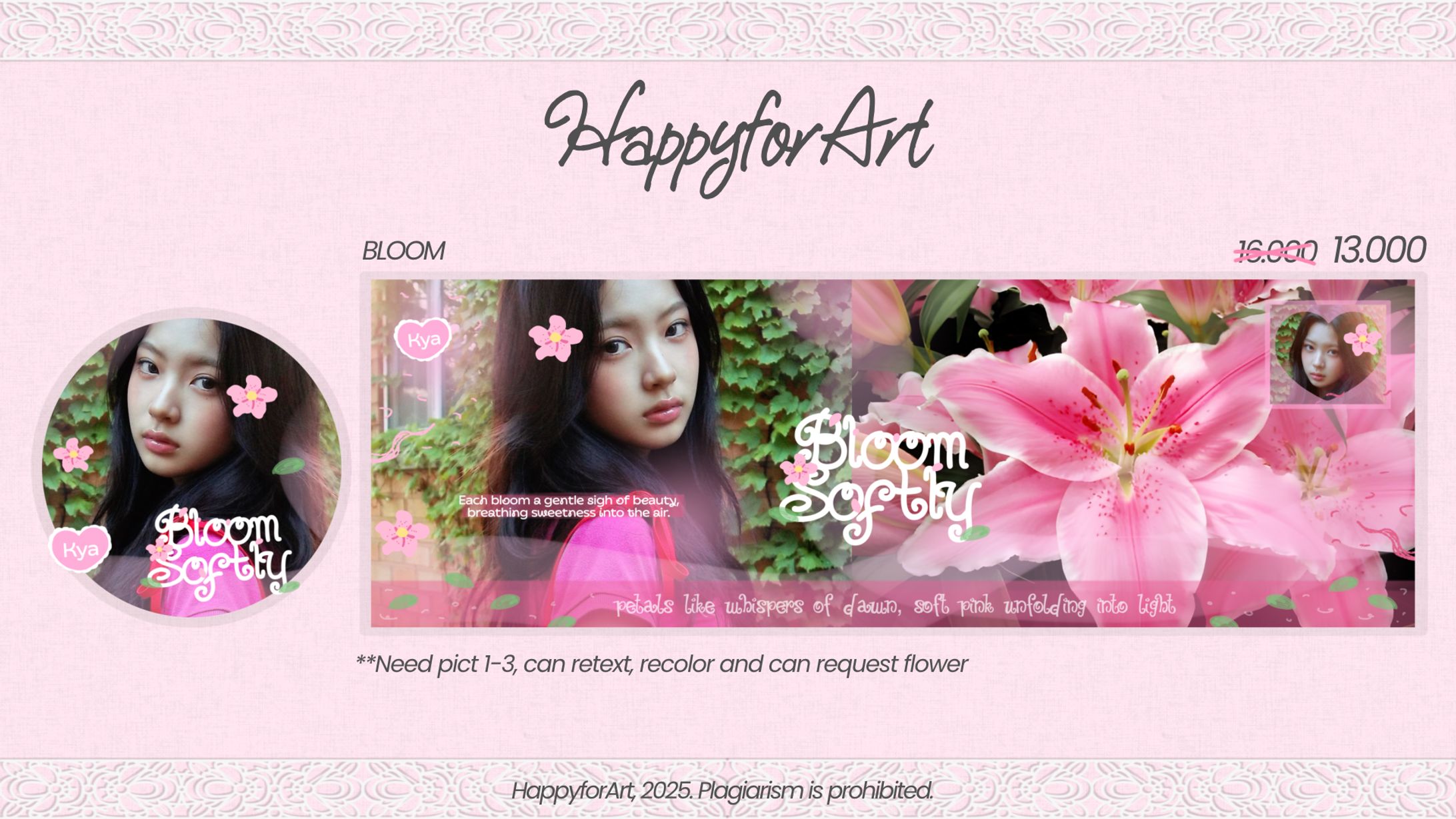 Layout X (AVA HEADER) Code: BLOOM-1
