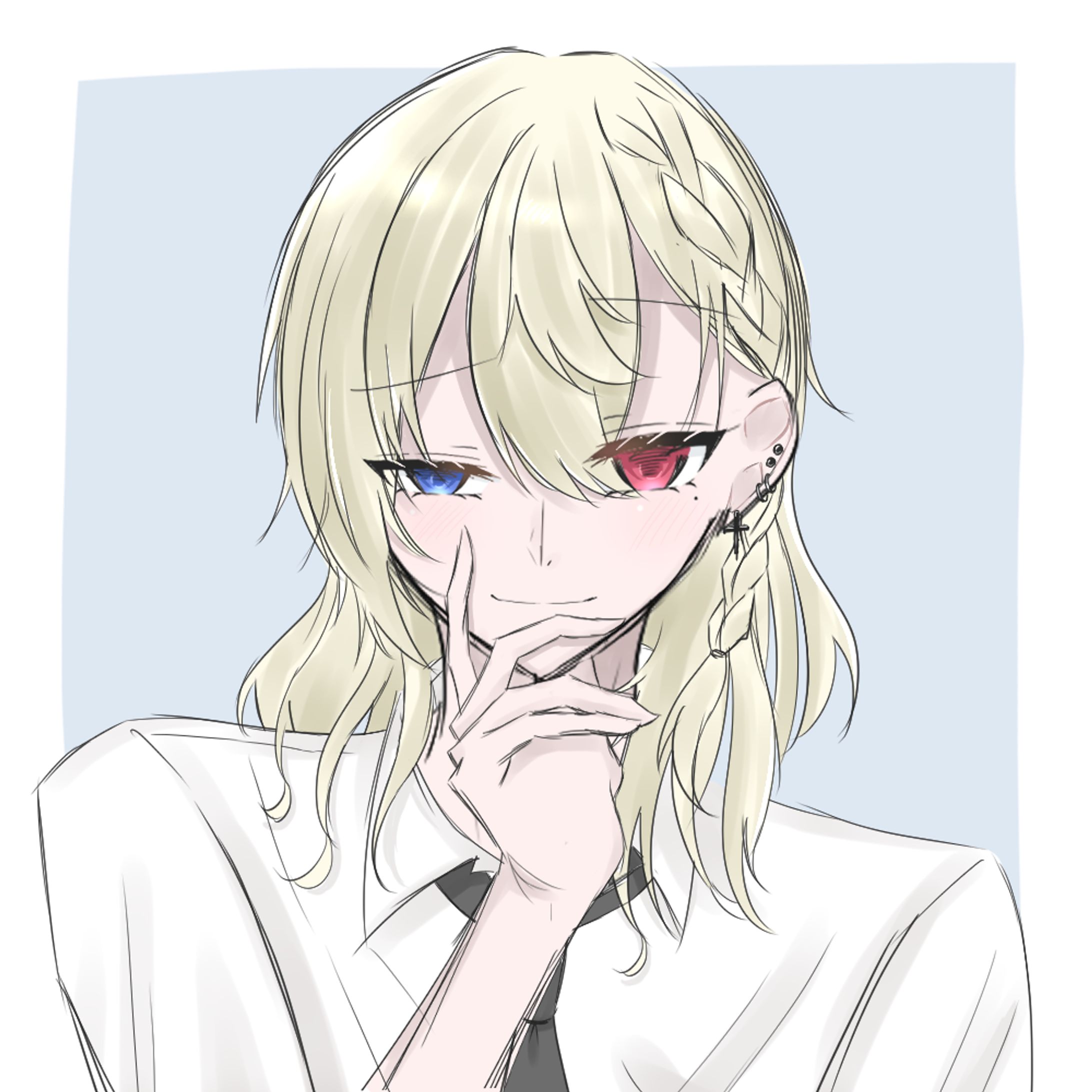 【創作】等身胸上イラスト-1