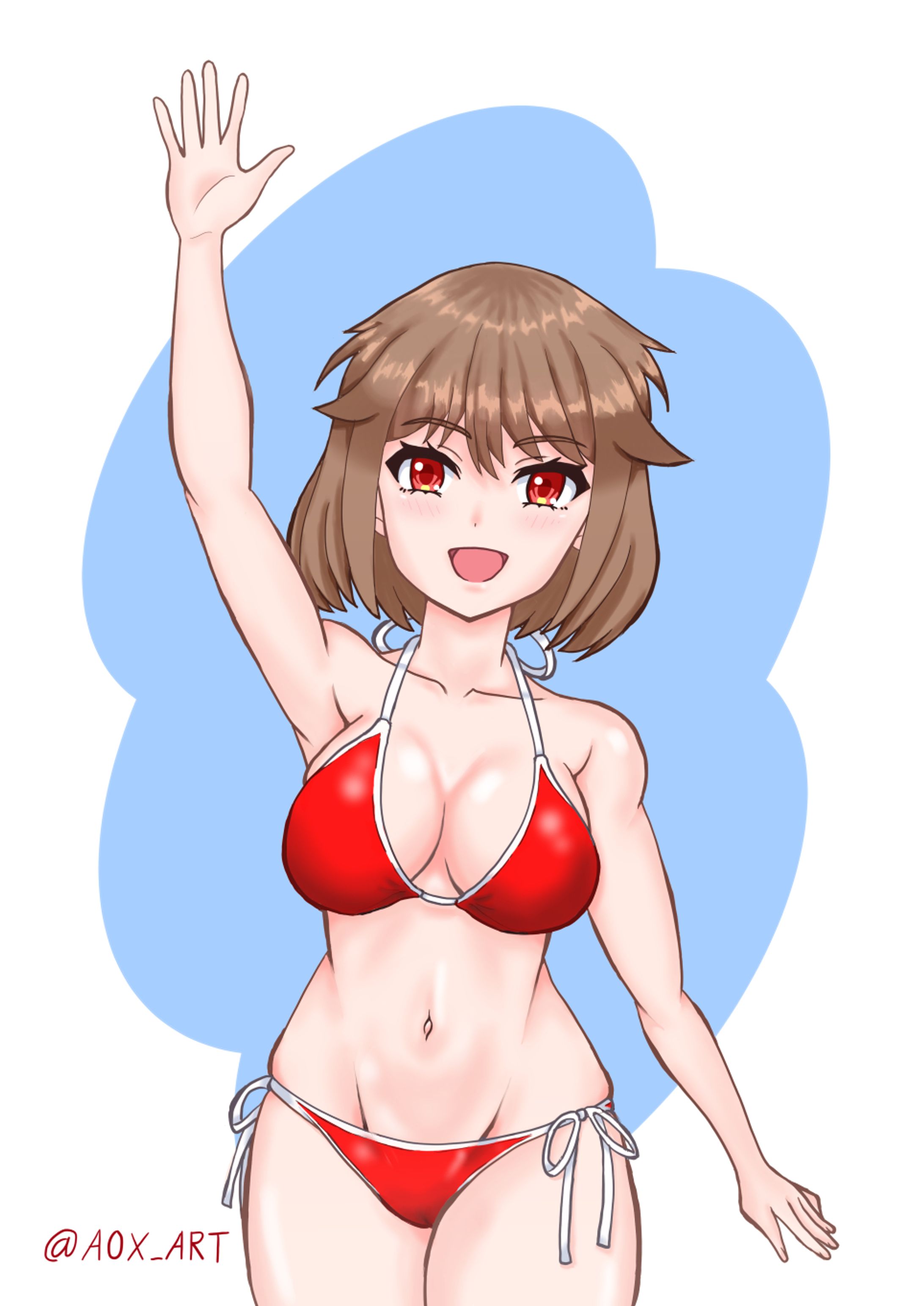 こっちだよー、はやく～❤（ブラシ塗り）-1