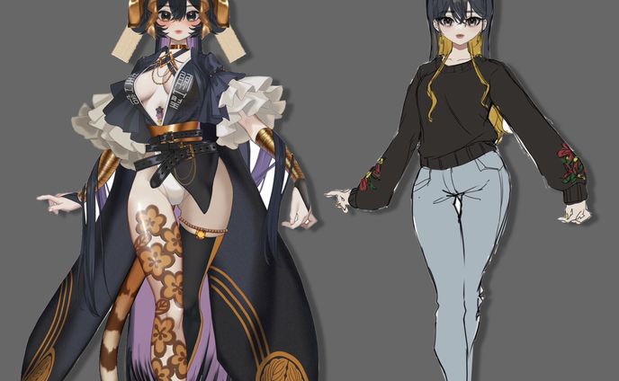 【Vtuber】立ち絵デサイン