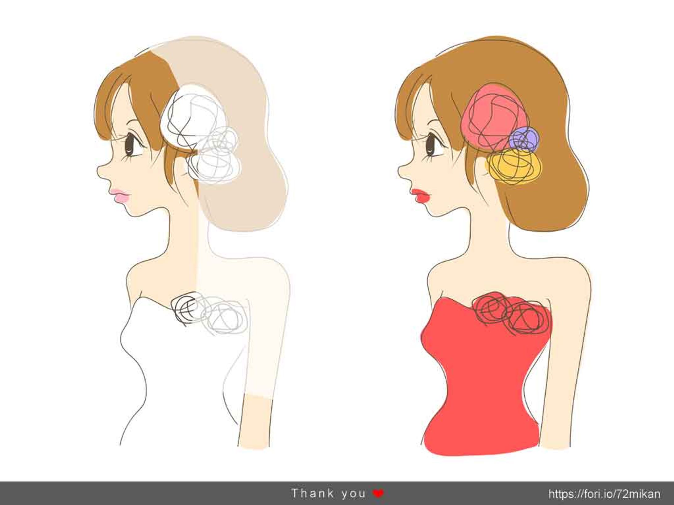 ウェディングドレスとお色直し-1