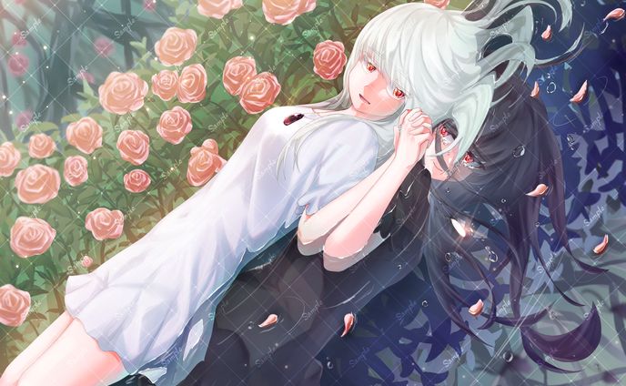 【一枚絵】人物2人＋背景