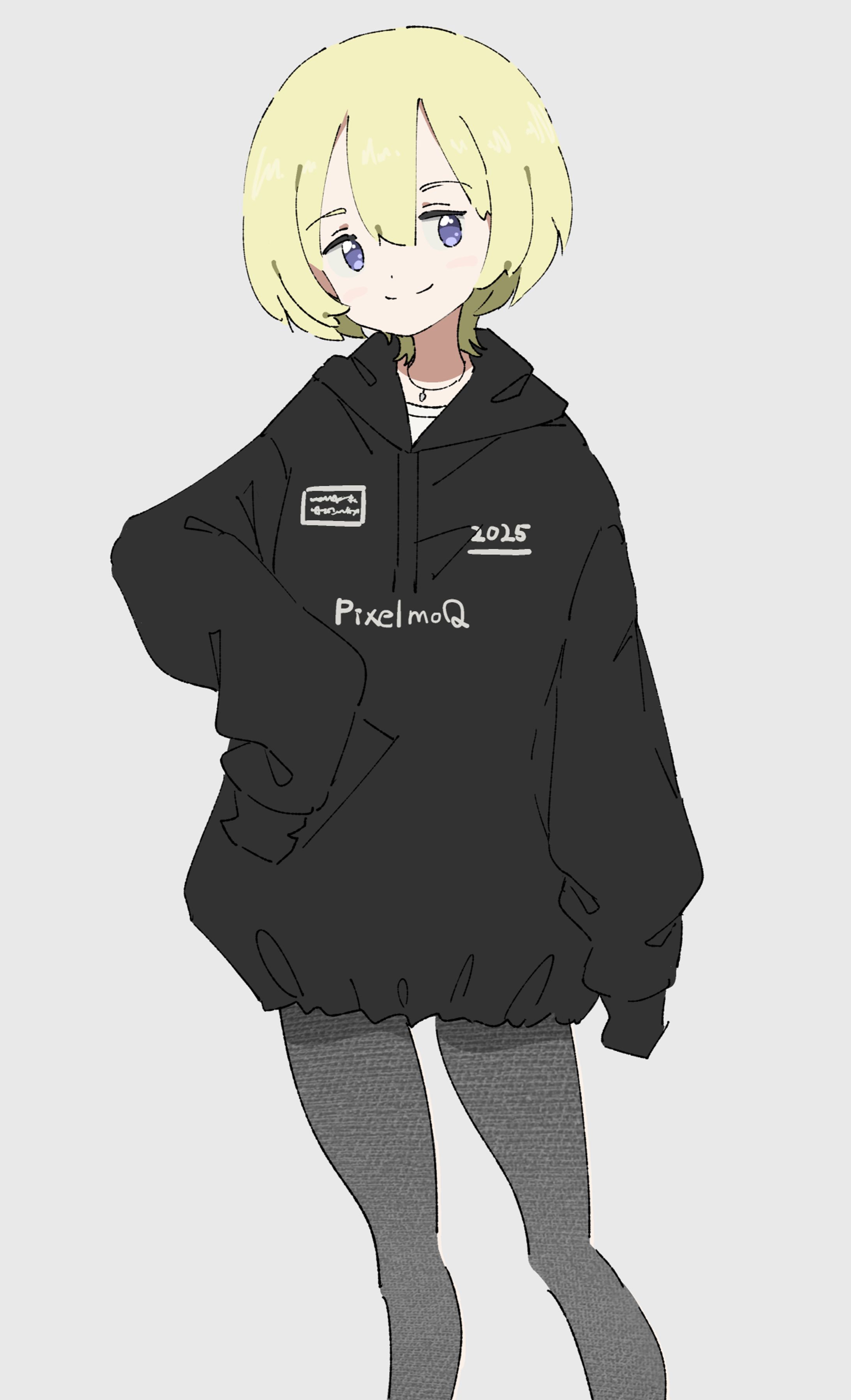 オーバーサイズパーカー女子-1