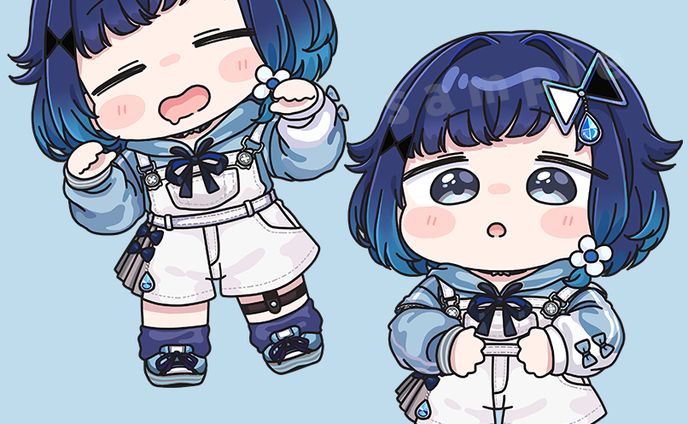 ホロライブ 天音かなた様 誕生日記念2023グッズ デフォルメイラスト
