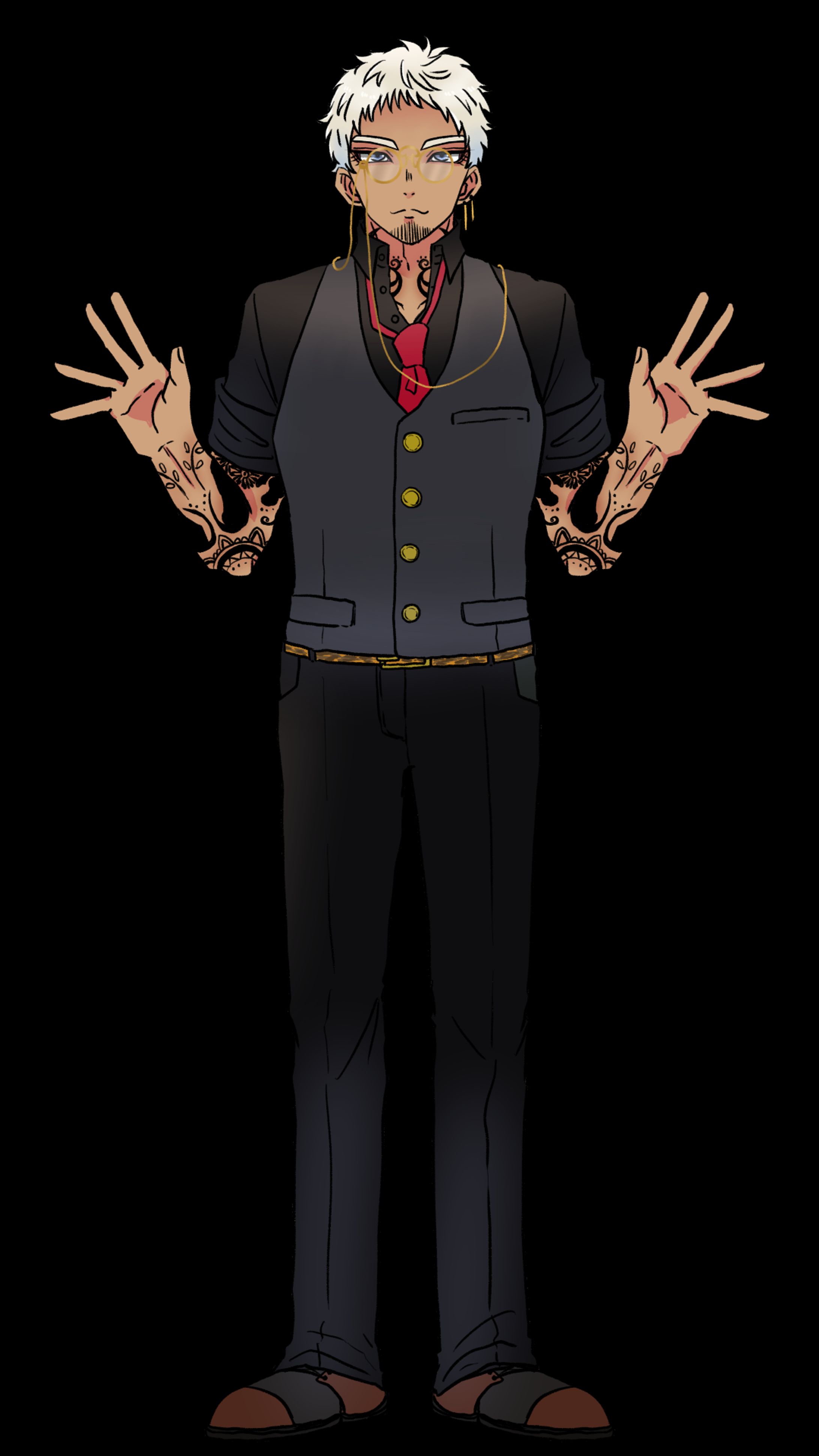 TRPG 全身立ち絵 男性-1