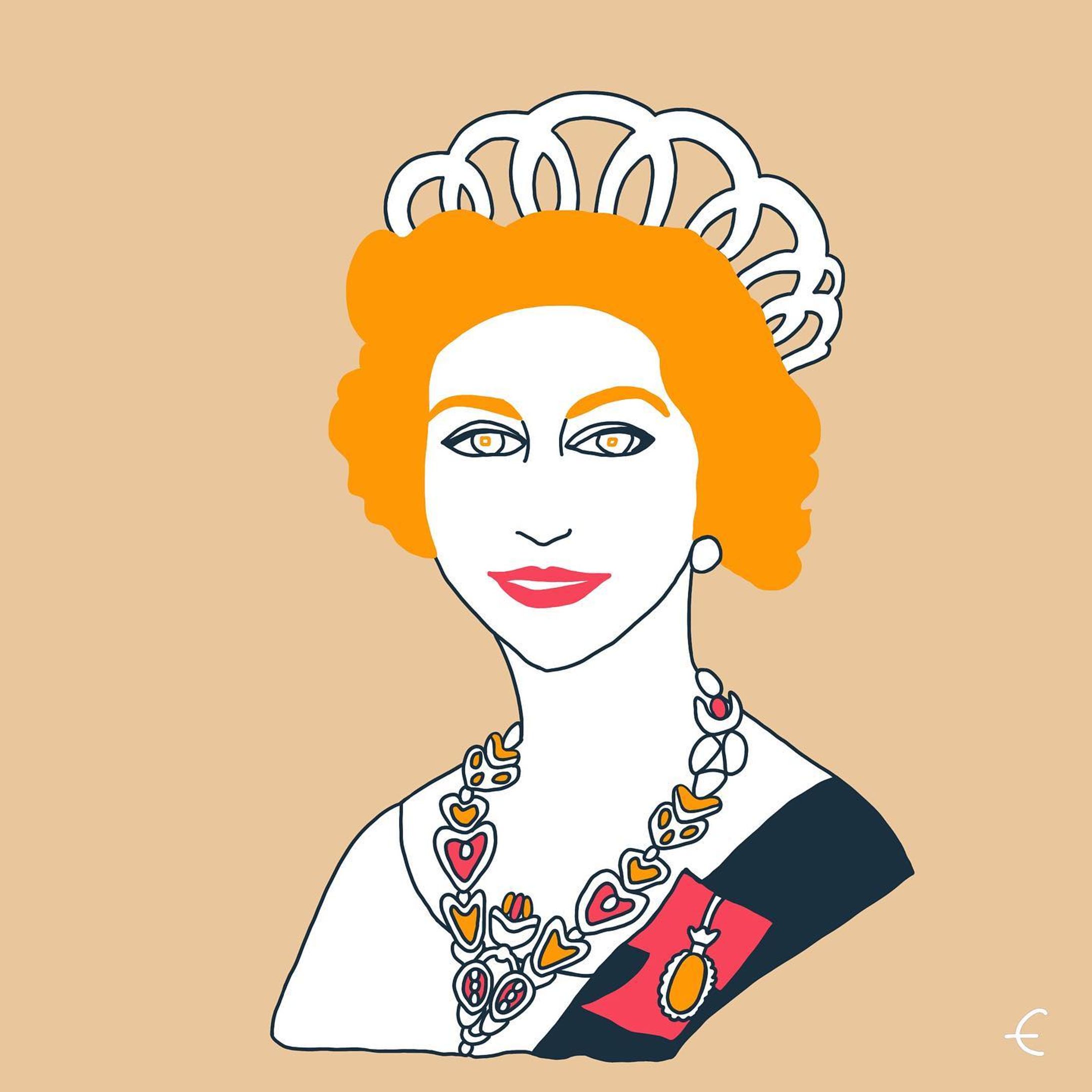 -
R.I.P🇬🇧🇬🇧🇬🇧

ヒースローからピカデリーラインに乗って
ロンドンの地上に出た時

エリザベス女王のお顔が印刷された
お面みたいなポストカードが
たくさん出店に並んでいて
「あぁ、イギリスに来たんだなぁ」と思いました。

女王長い間お疲れさまでした！

#elizabeth #queenelizabeth #buckinghampalace #crown #unitedkingdom🇬🇧 #hermajesty #royalfamily #royalfamilies #hermajestythequeen #illustrationdaily #artworks_portrait #エリザベス #エリザベス女王 #バッキンガム宮殿 #イングランド #英国展 #アフタヌーンティー #ファッションイラストレーター #イラストエッセイ #アートポスター #パディントン #クイーン #ロンドン生活 #似顔絵イラスト #雑誌 #リバティ #ドレス-1