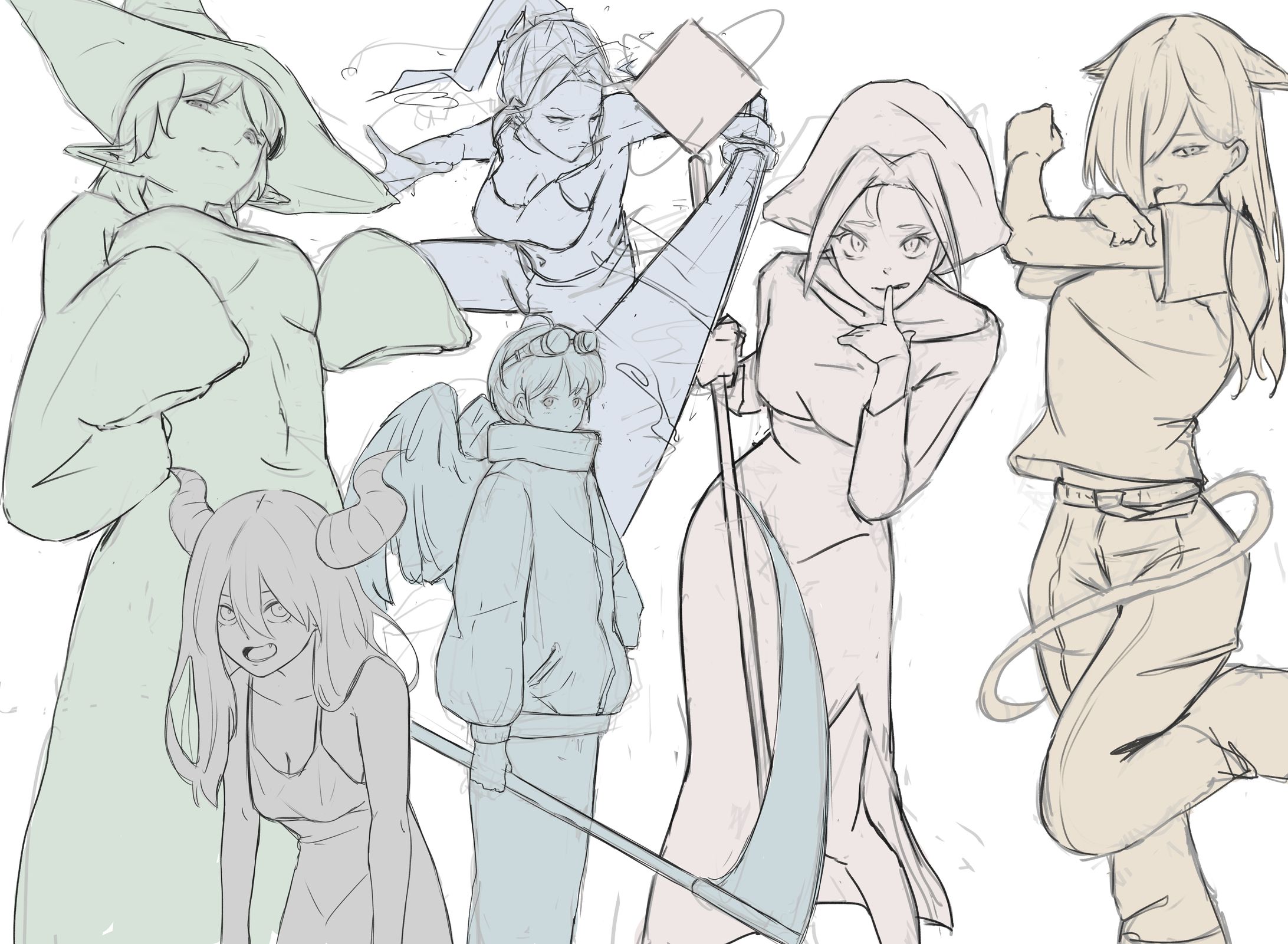 ラフや漫画作画-1