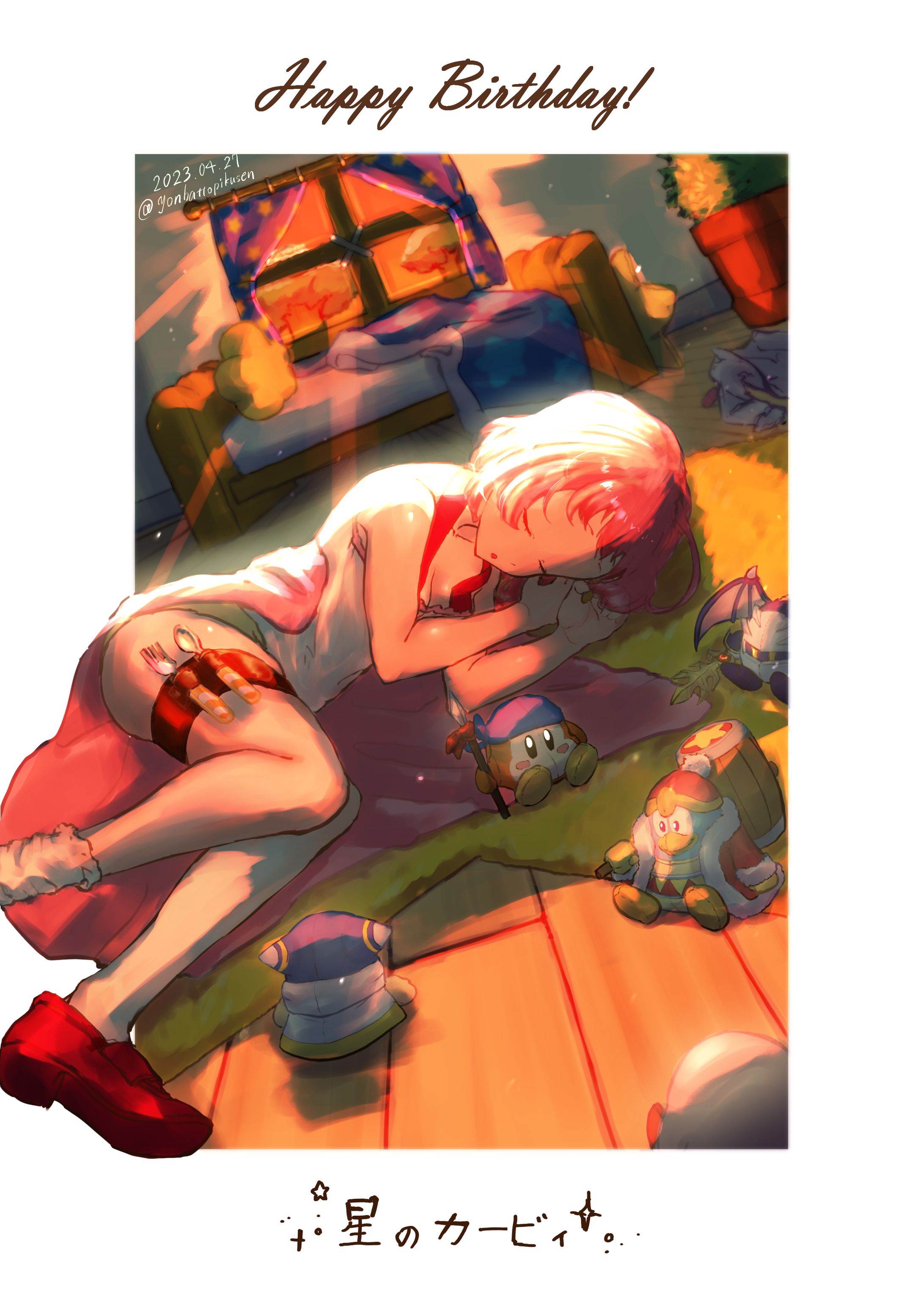 かびちゃん擬人化の31周年記念イラスト-1