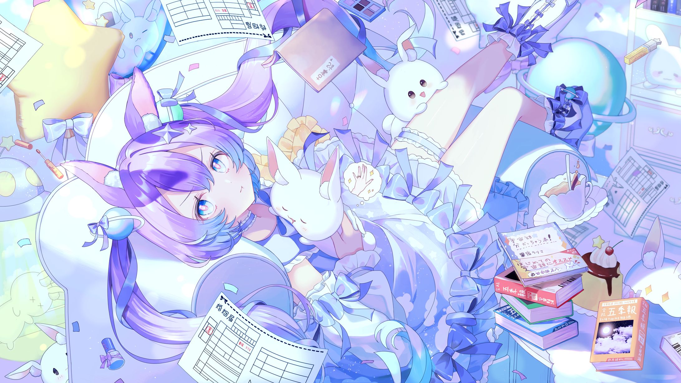 《 お仕事》畢宿ラリマ様 生誕イラスト-1