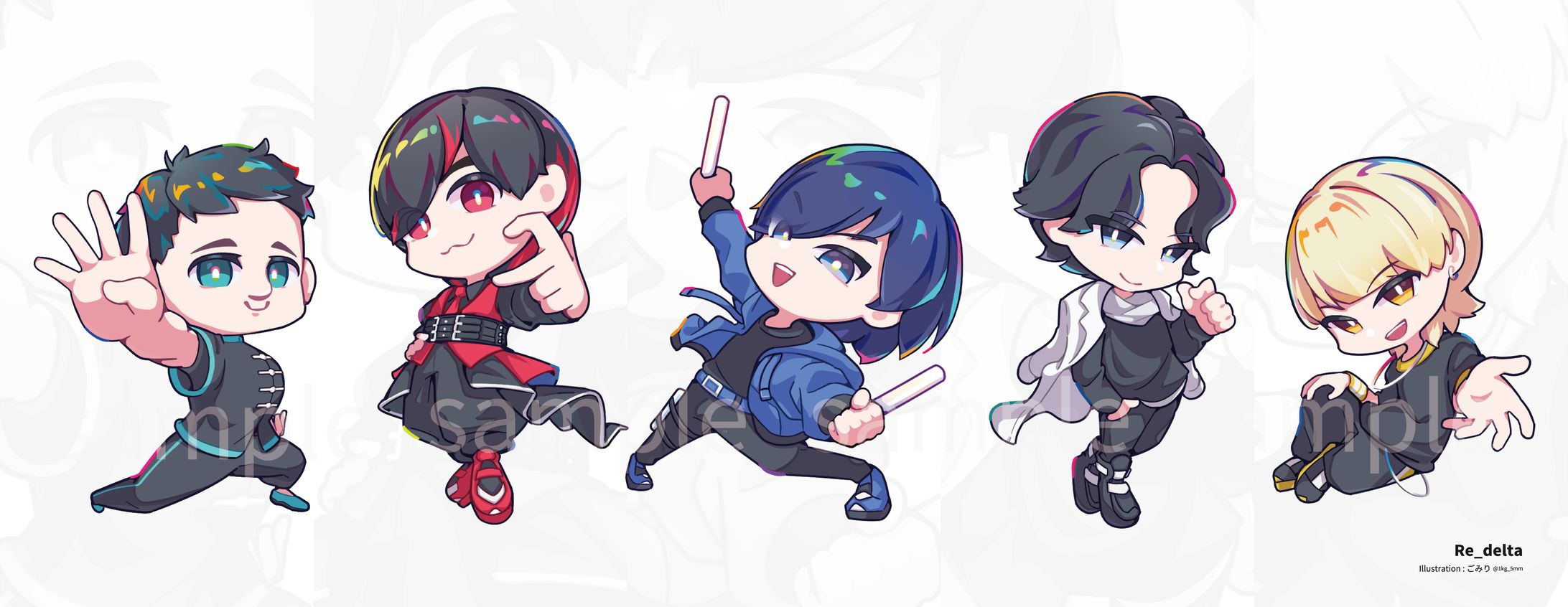 Re_delta《LEDヲタ芸パフォーマンスチーム》_イラスト-1