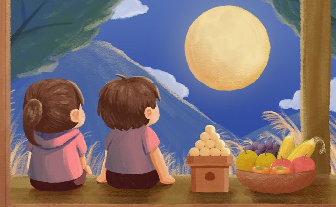 イラスト 十五夜