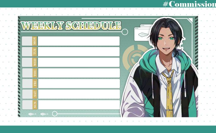 【週間予定表】ほねせんべい様