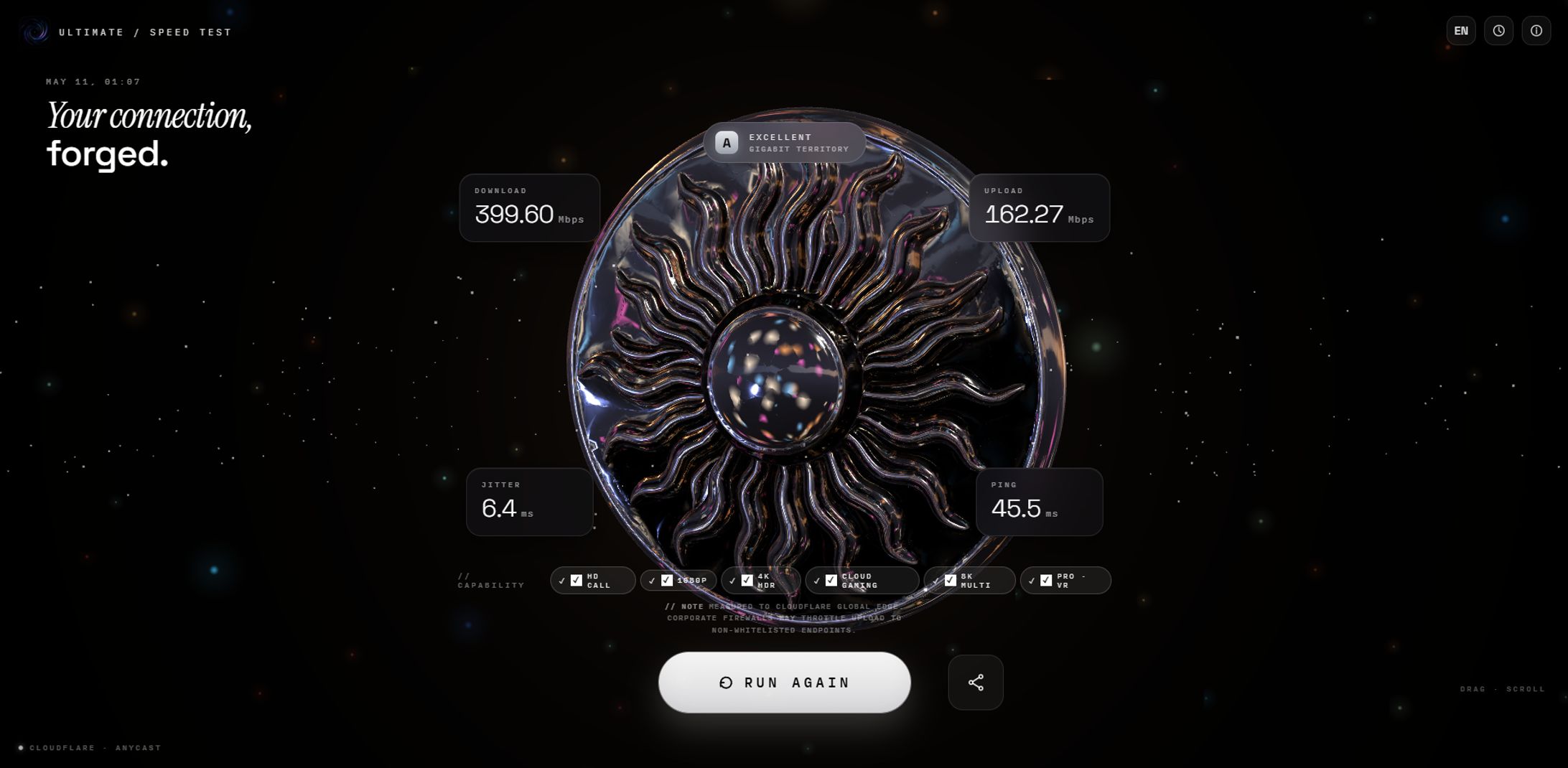 【Ultimate Speed Test 】- network speed test 網路測速-1
